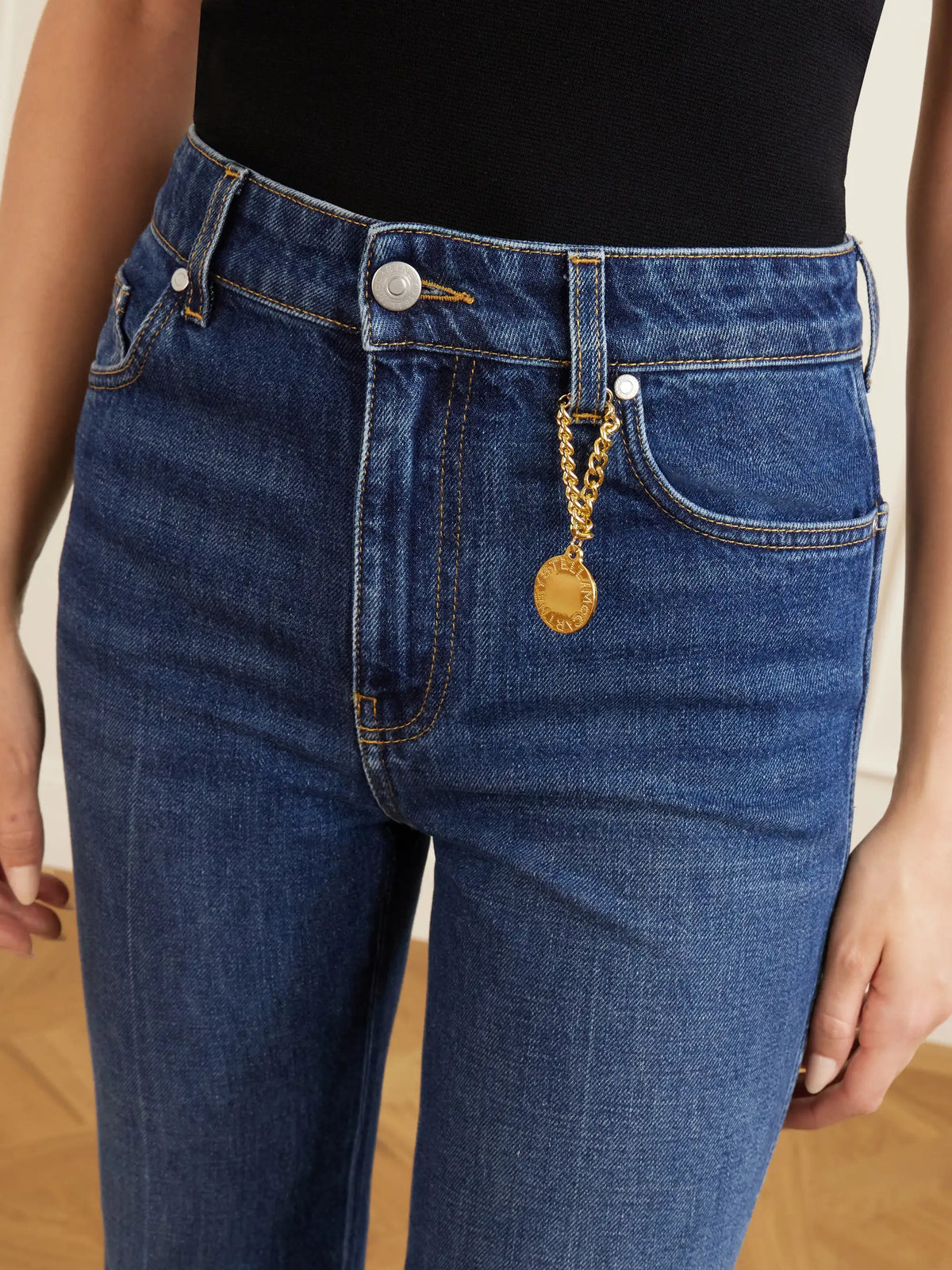 Stella McCartney Mid-rise Cropped Flared Jeans