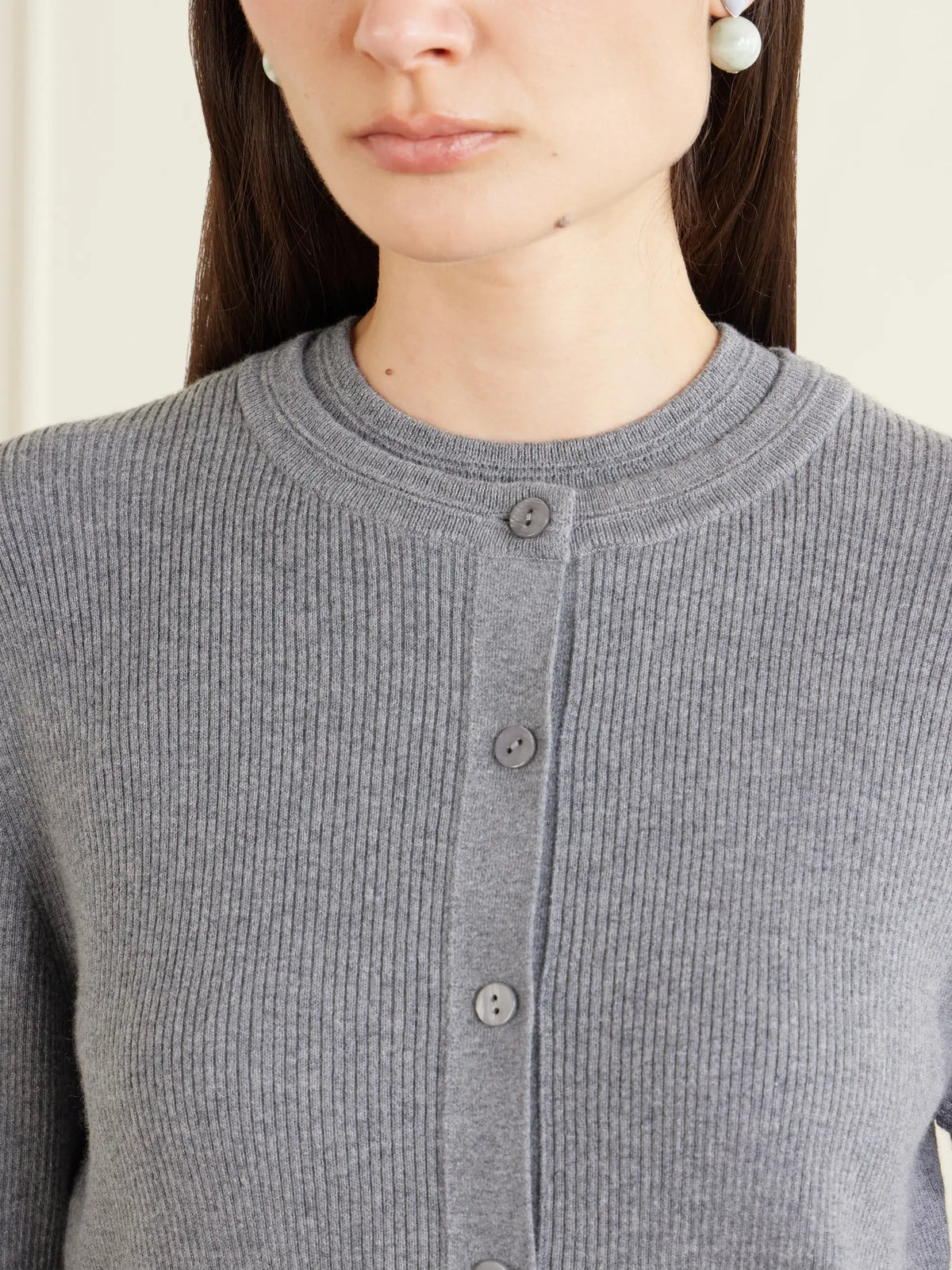 LISA YANG Abeena Ribbed Cotton And Cashmere-blend Cardigan