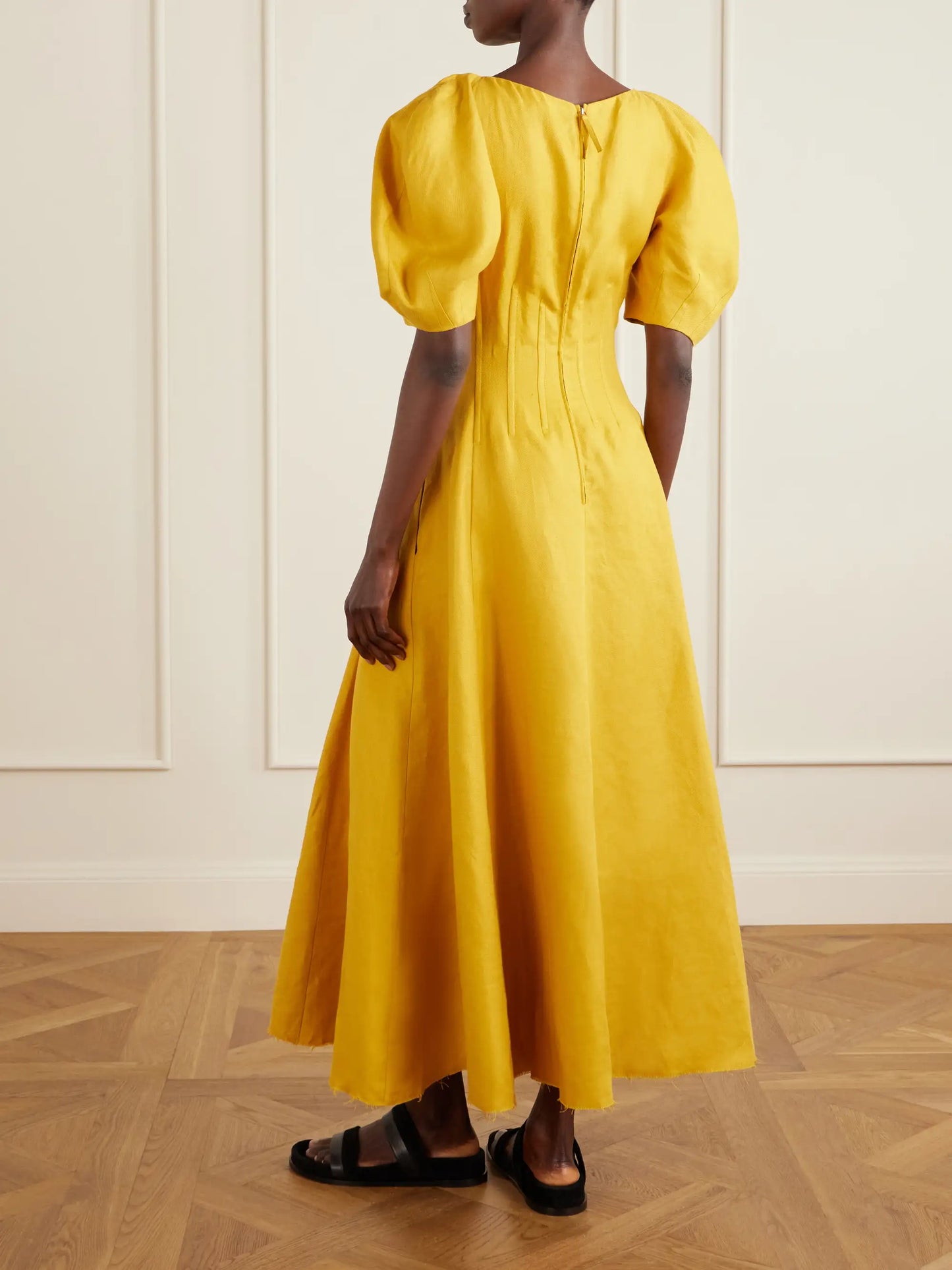 Ranya Linen Midi Dress