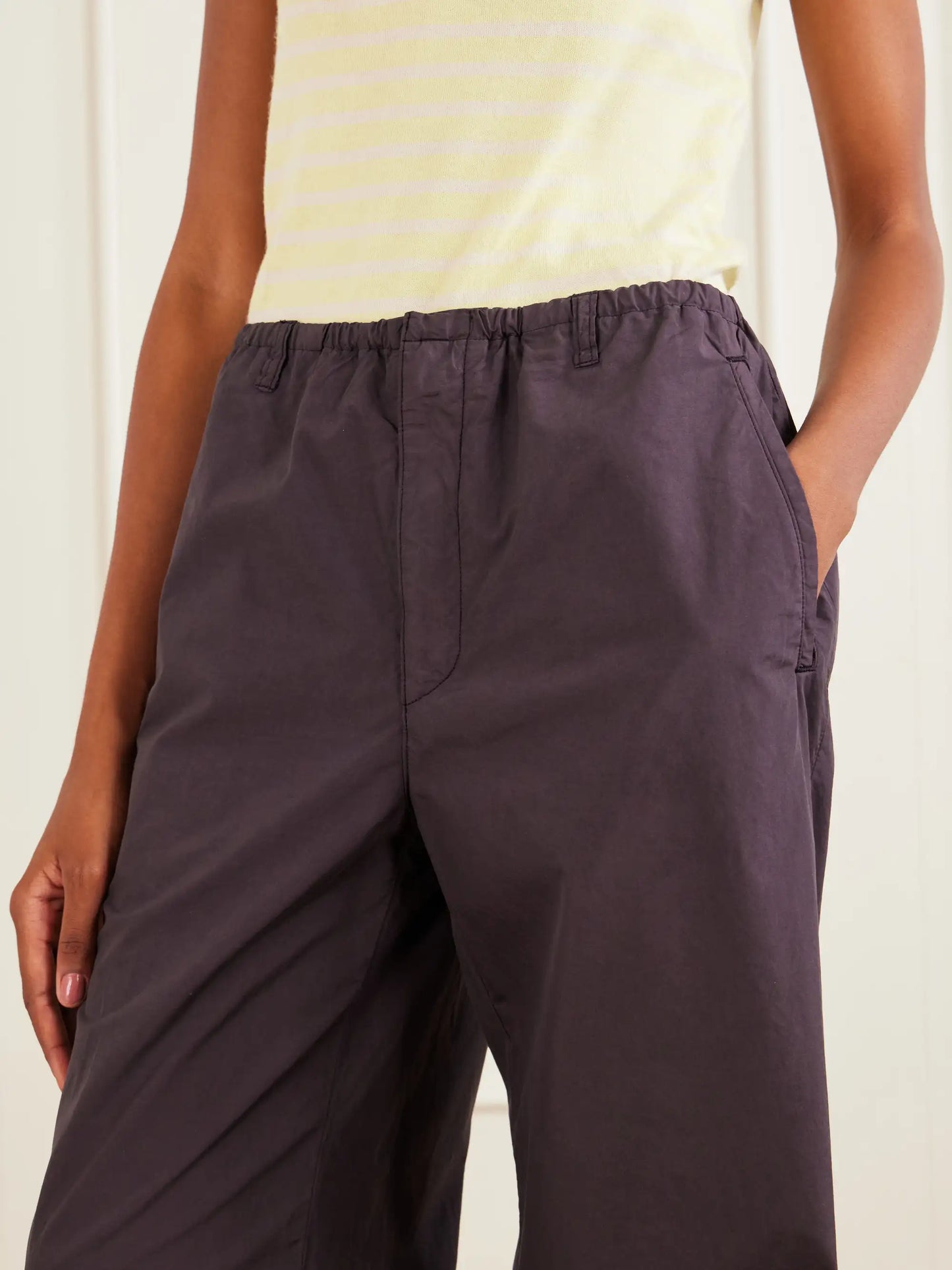 Cotton Wide-leg Pants