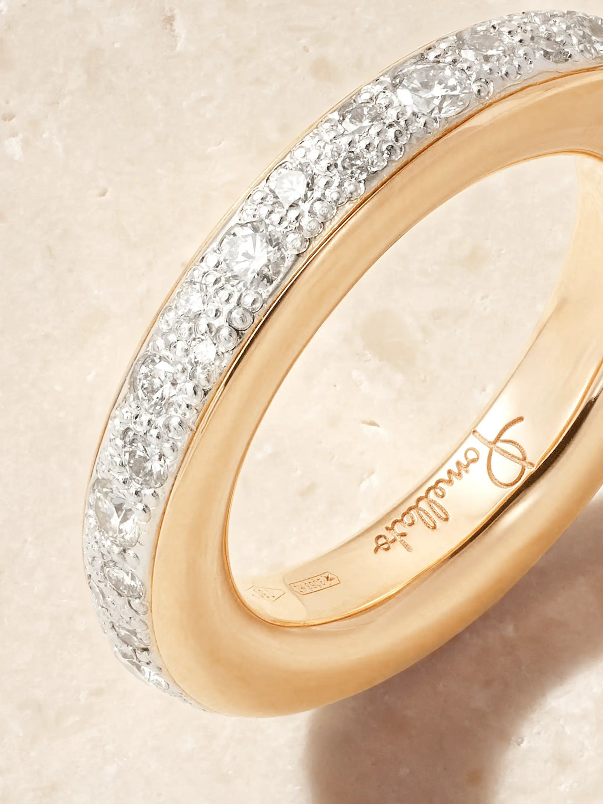 Pomellato Iconica 18-karat Rose And Rhodium-plated White Gold Diamond Ring