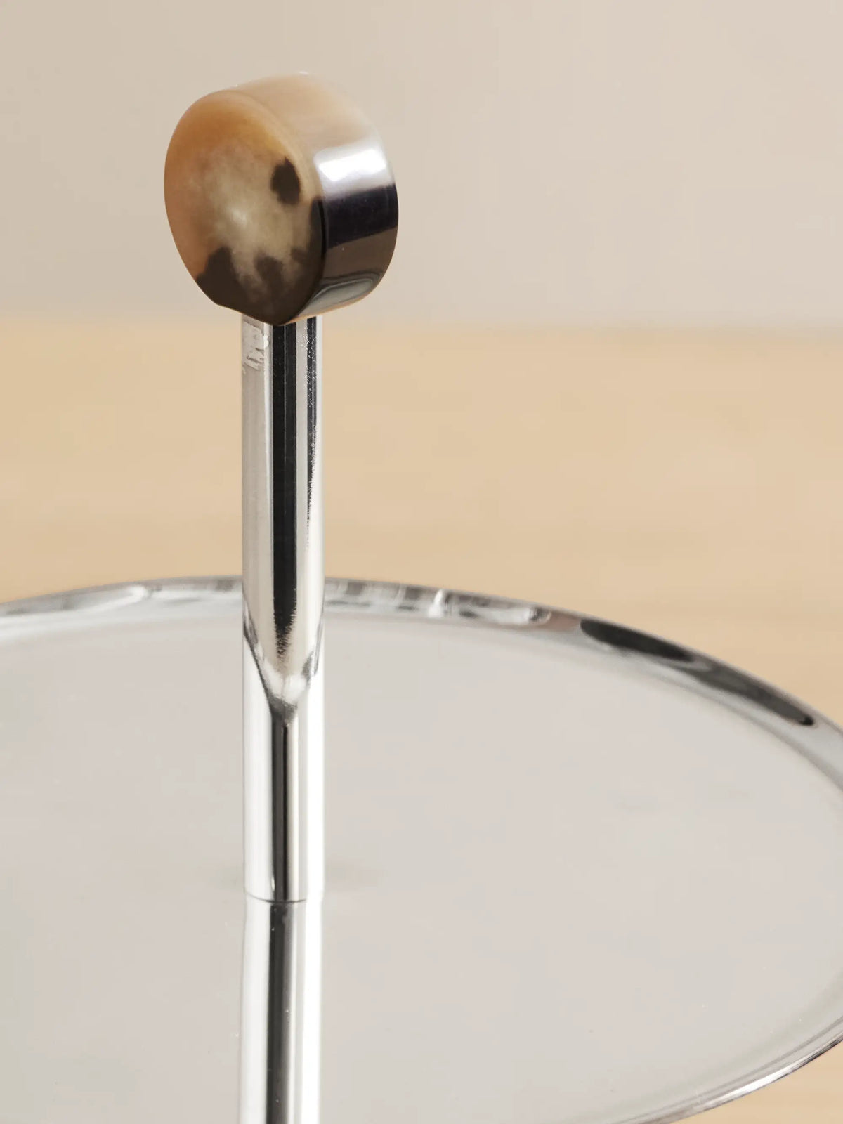 Stainless Steel And Horn Serving Stand