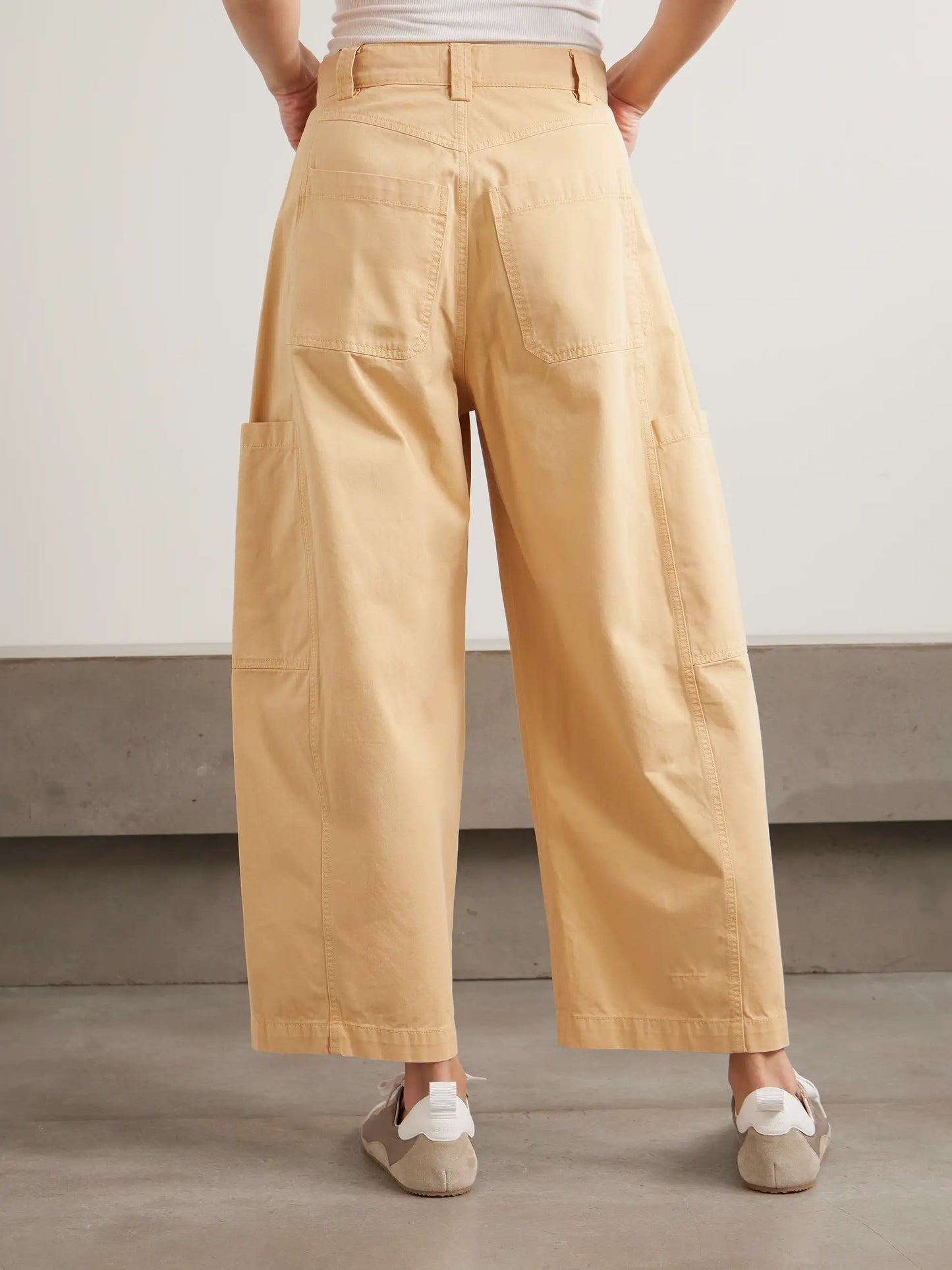 The Crop Painter Cropped Mid-rise Wide-leg Jeans