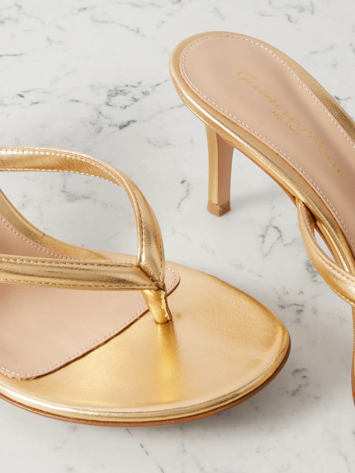 Calypso 70 Metallic Leather Sandals