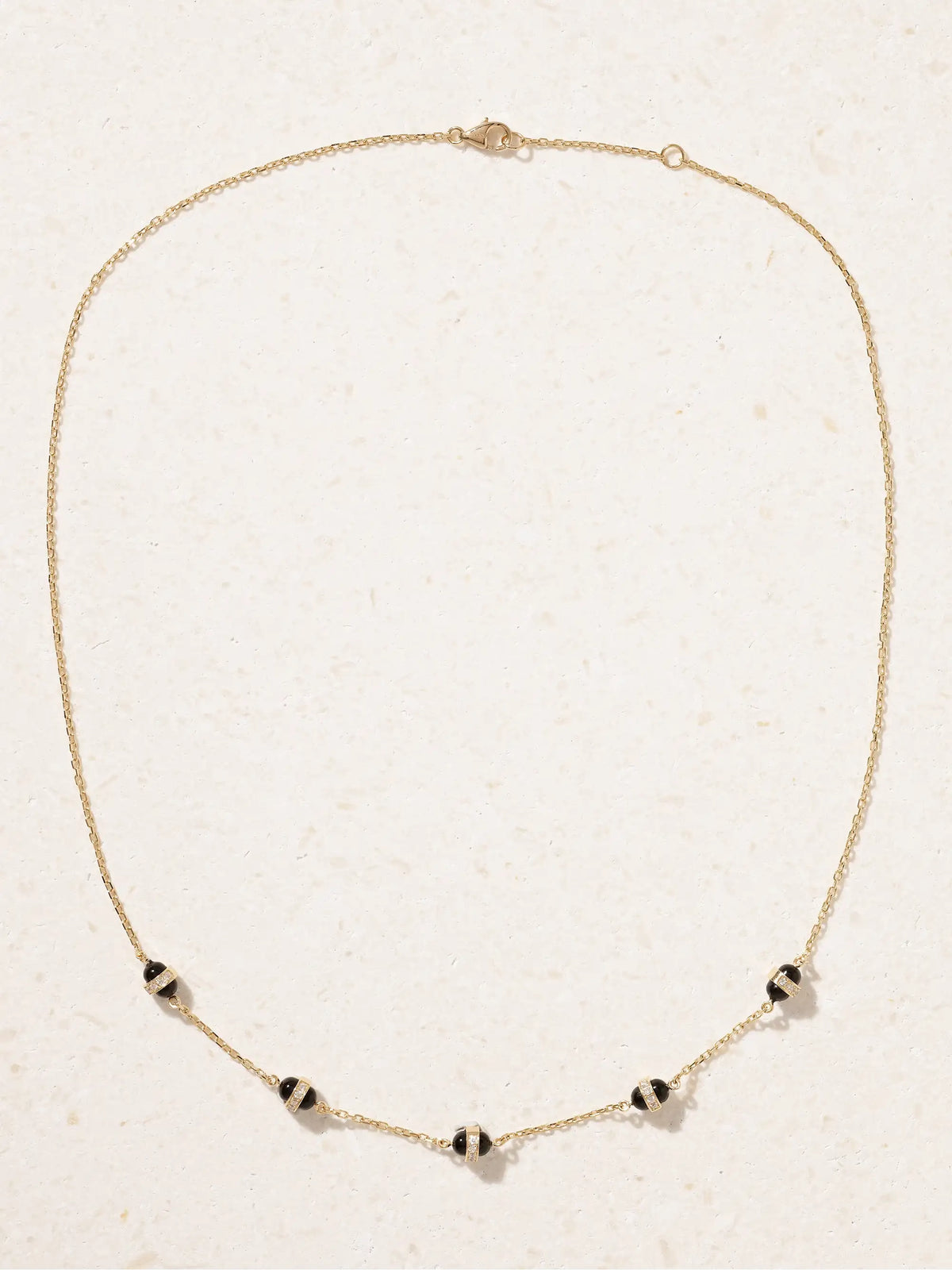 Atoms 18-karat Gold, Enamel And Diamond Necklace