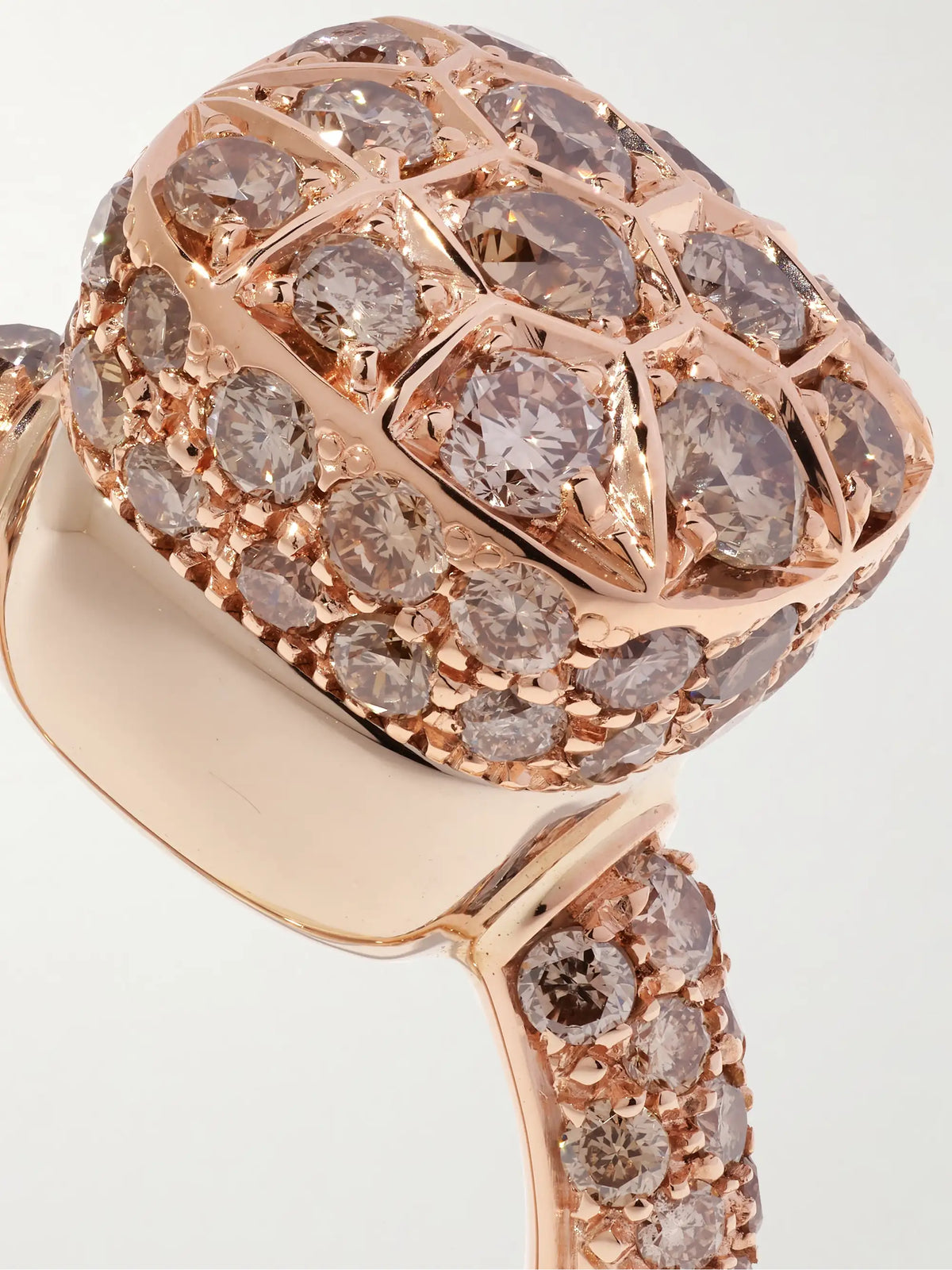 Nudo Solitaire Classic 18-karat Rose And White Gold Diamond Ring