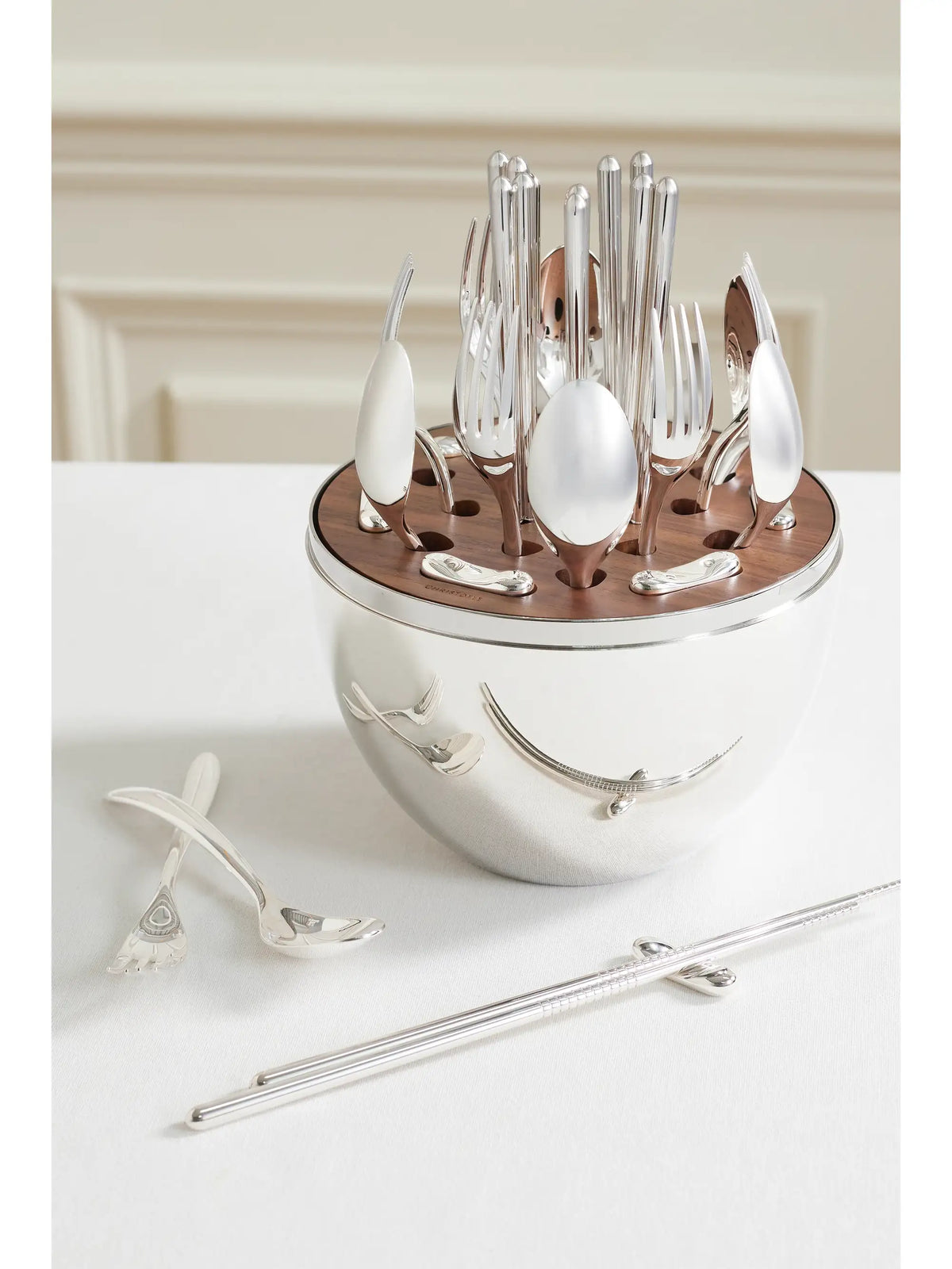 Mood Asia 24-piece Silver-plated Cutlery Set