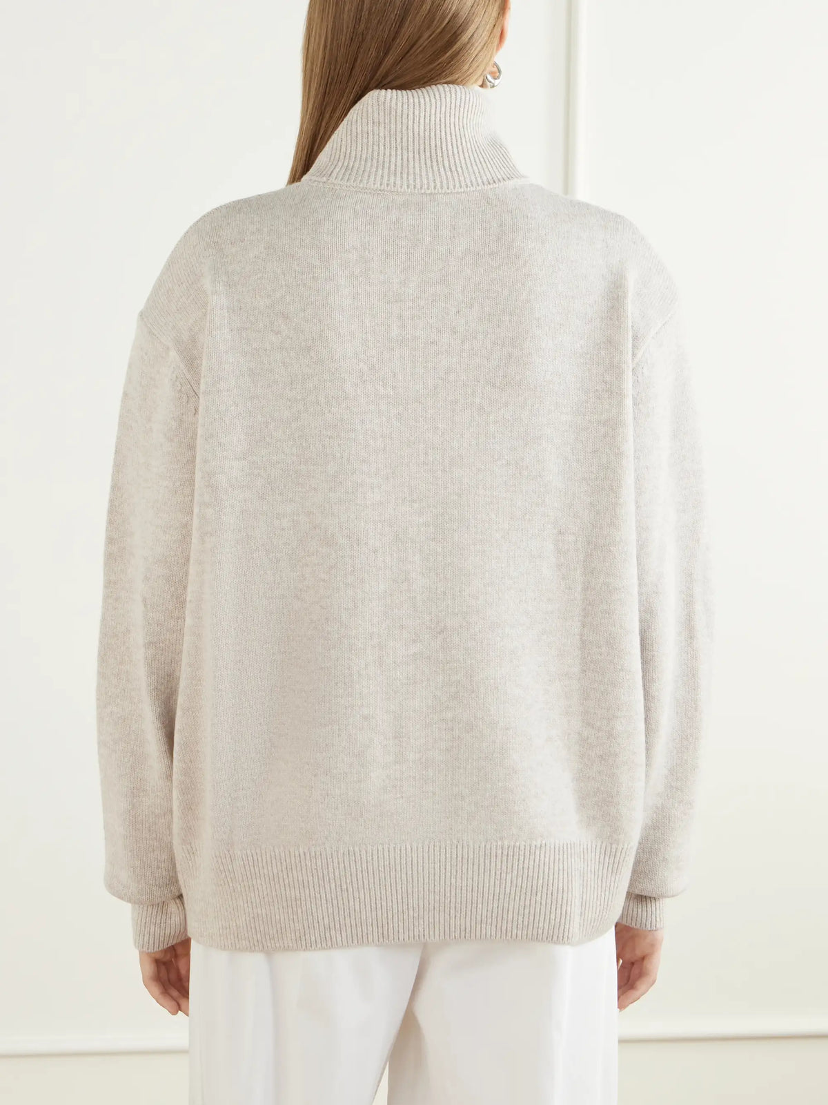 The Frankie Shop Gala Merino Wool And Cashmere-blend Turtleneck Sweater