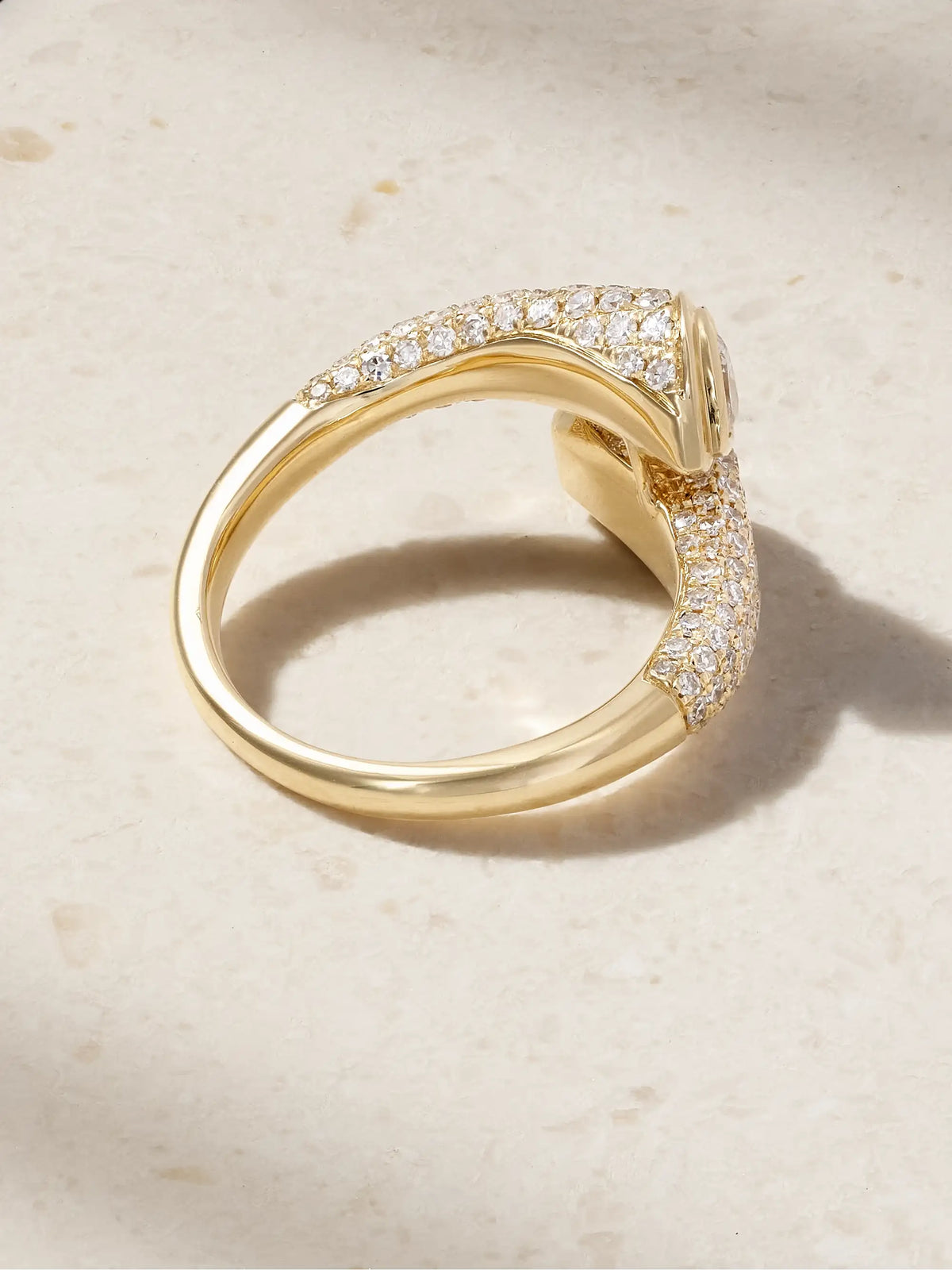 18-karat Gold Diamond Pinky Ring