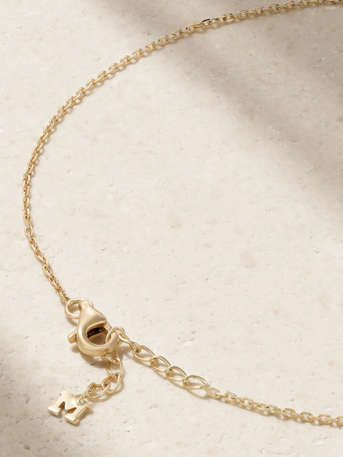 14-karat Gold Pearl Anklet