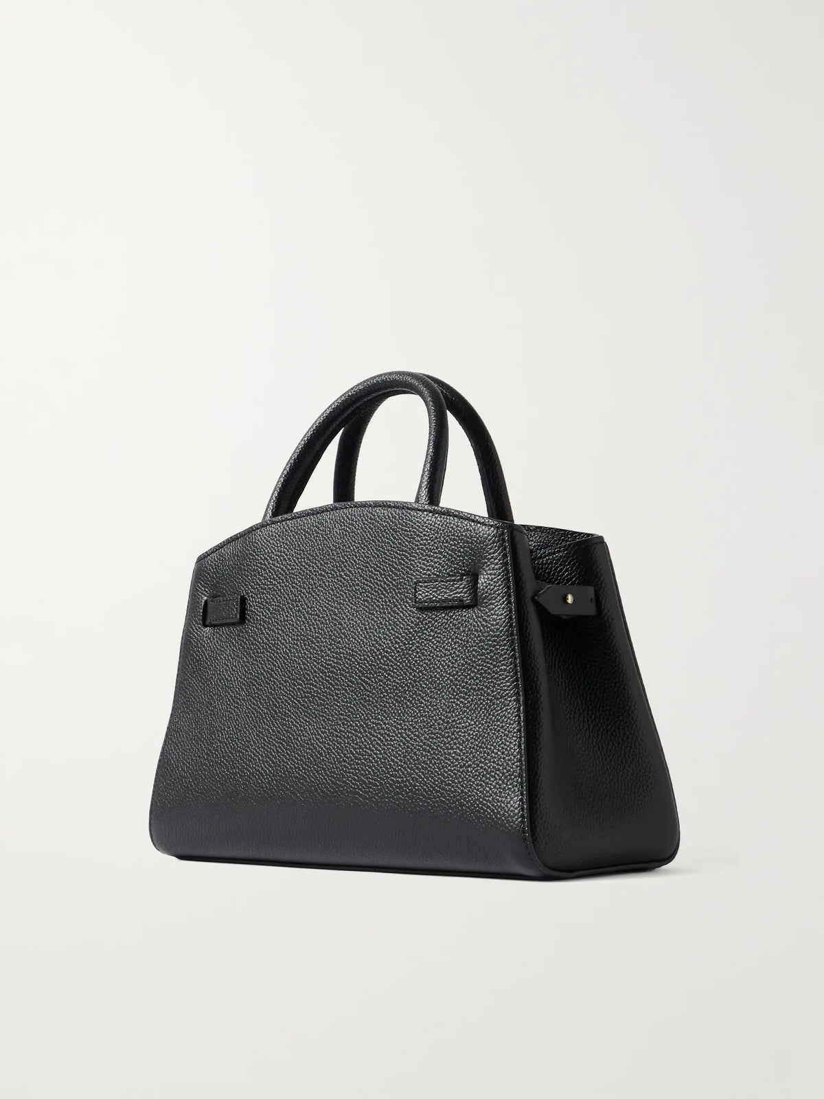 The Hudson Small Textured-leather Tote