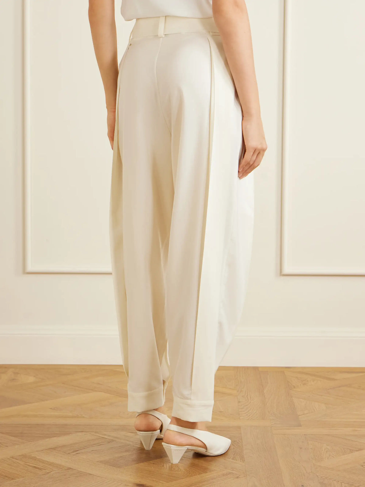 Sharon Wauchob Clio Belted Wool Straight-leg Pants