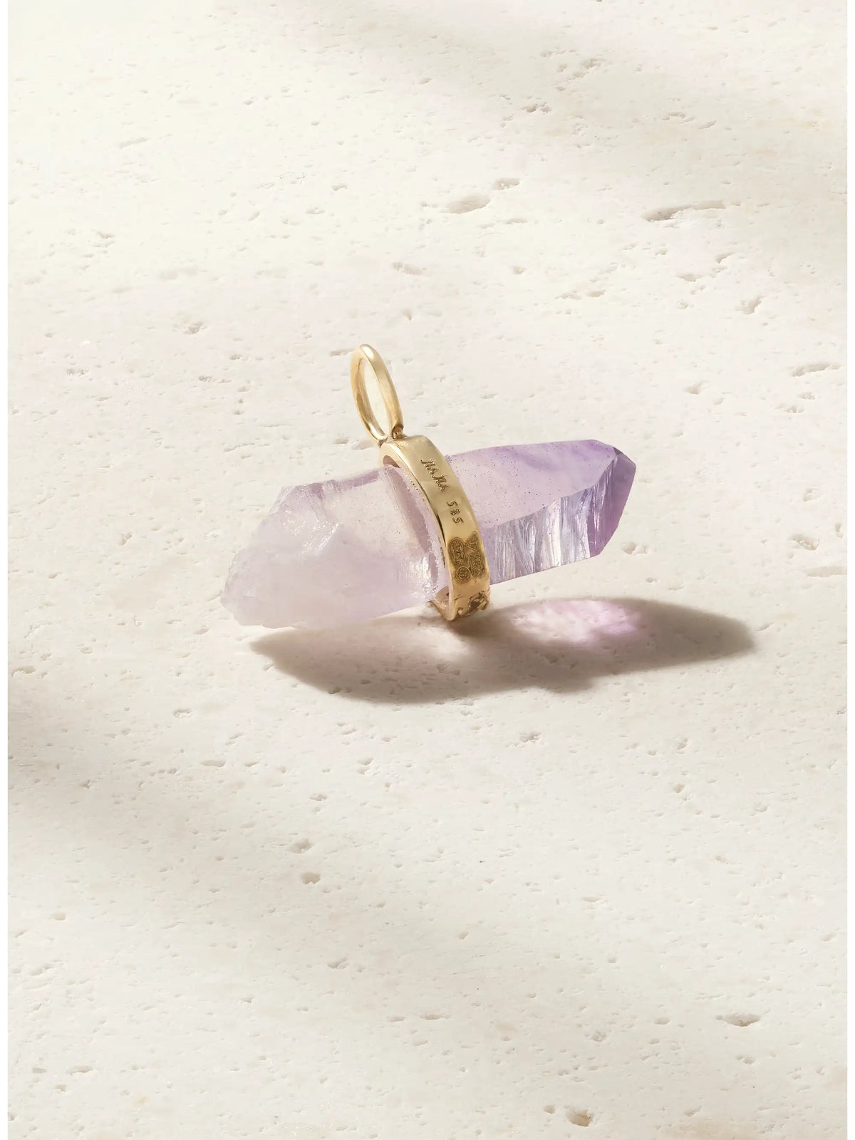 Veracruz 14-karat Gold, Amethyst And Diamond Pendant