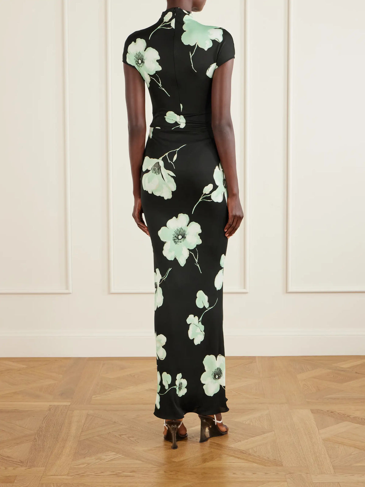 Jersey Floral-print Maxi Dress
