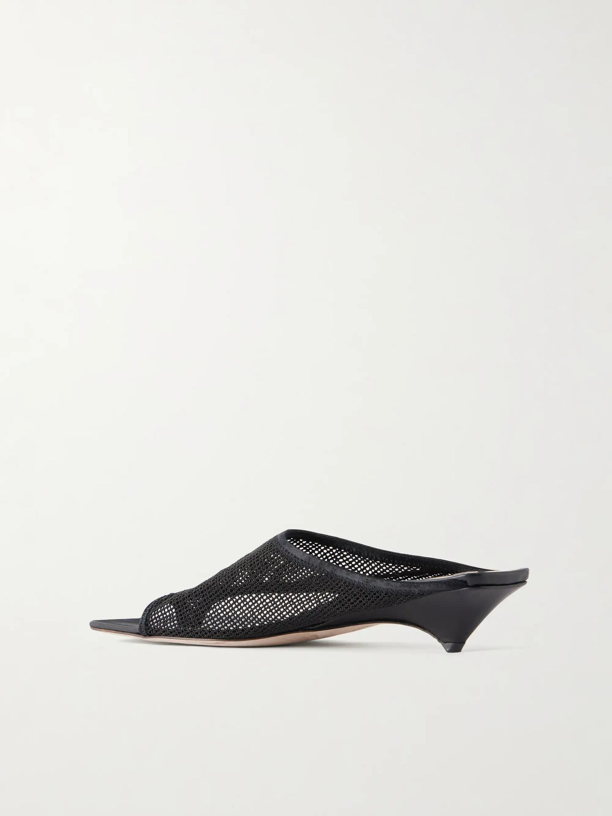 Leather-trimmed 35 Mesh Sandals