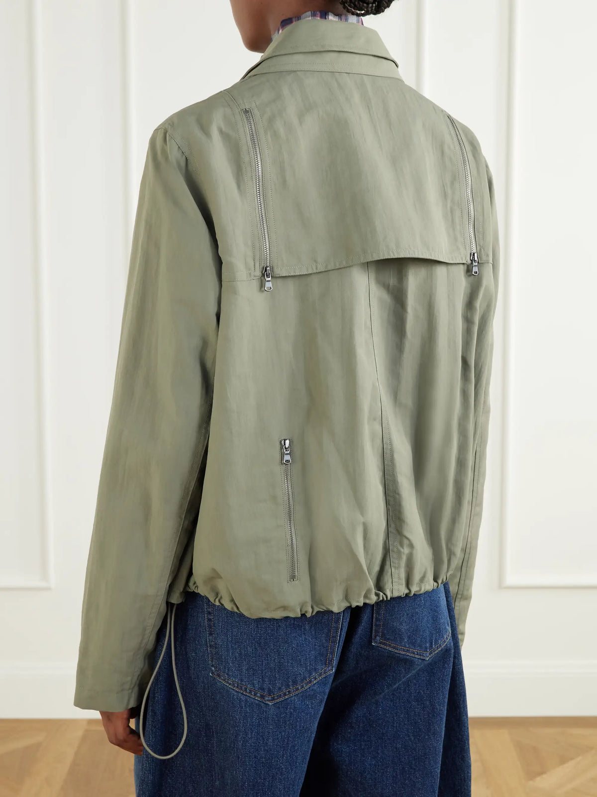 Tibi Cropped Shell Jacket