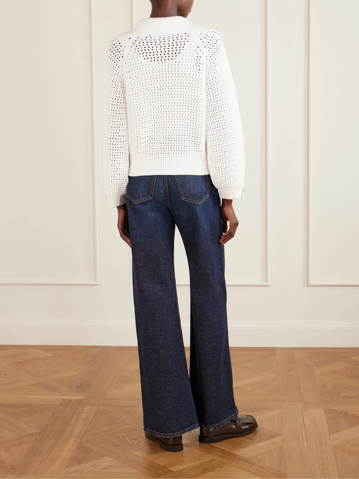 Brunello Cucinelli Open-knit Cotton-blend Sweater