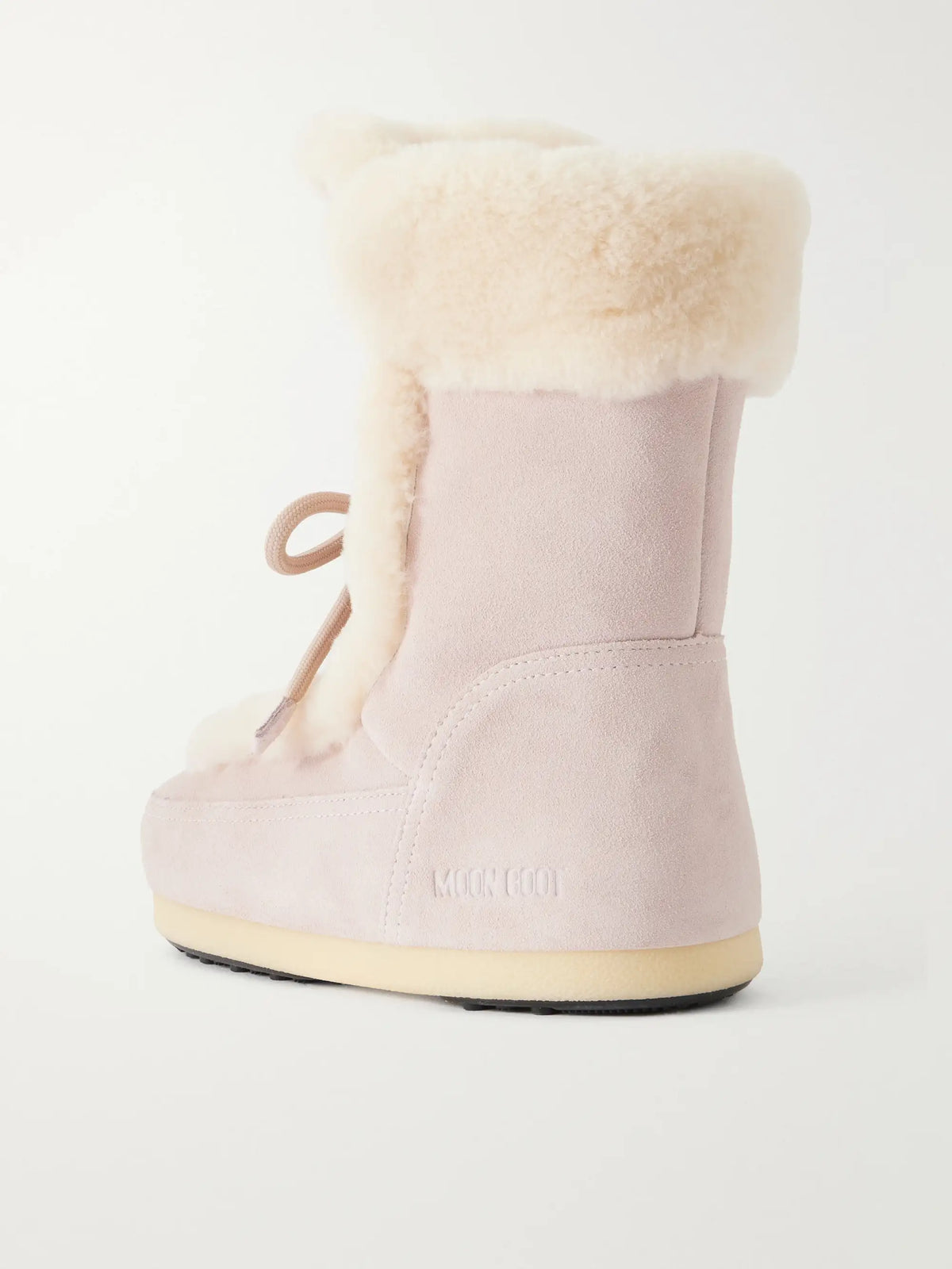 Moon Boot Evx Fairy Shearling-trimmed Suede Ankle Boots