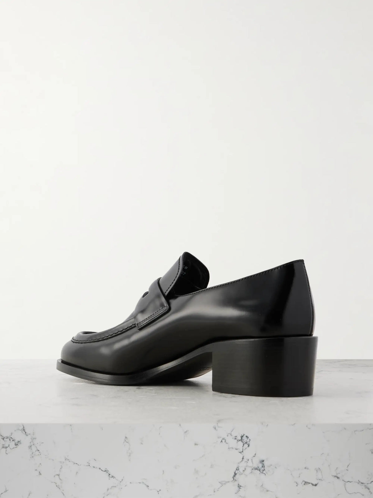 Prudence Glossed-leather Loafers