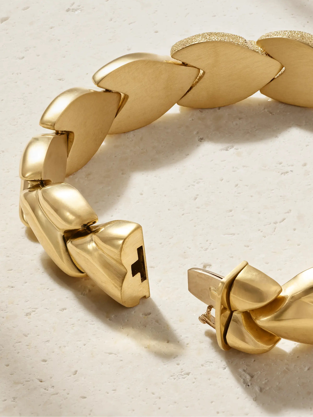 Florentine Finish Everyday 18-karat Gold Bracelet