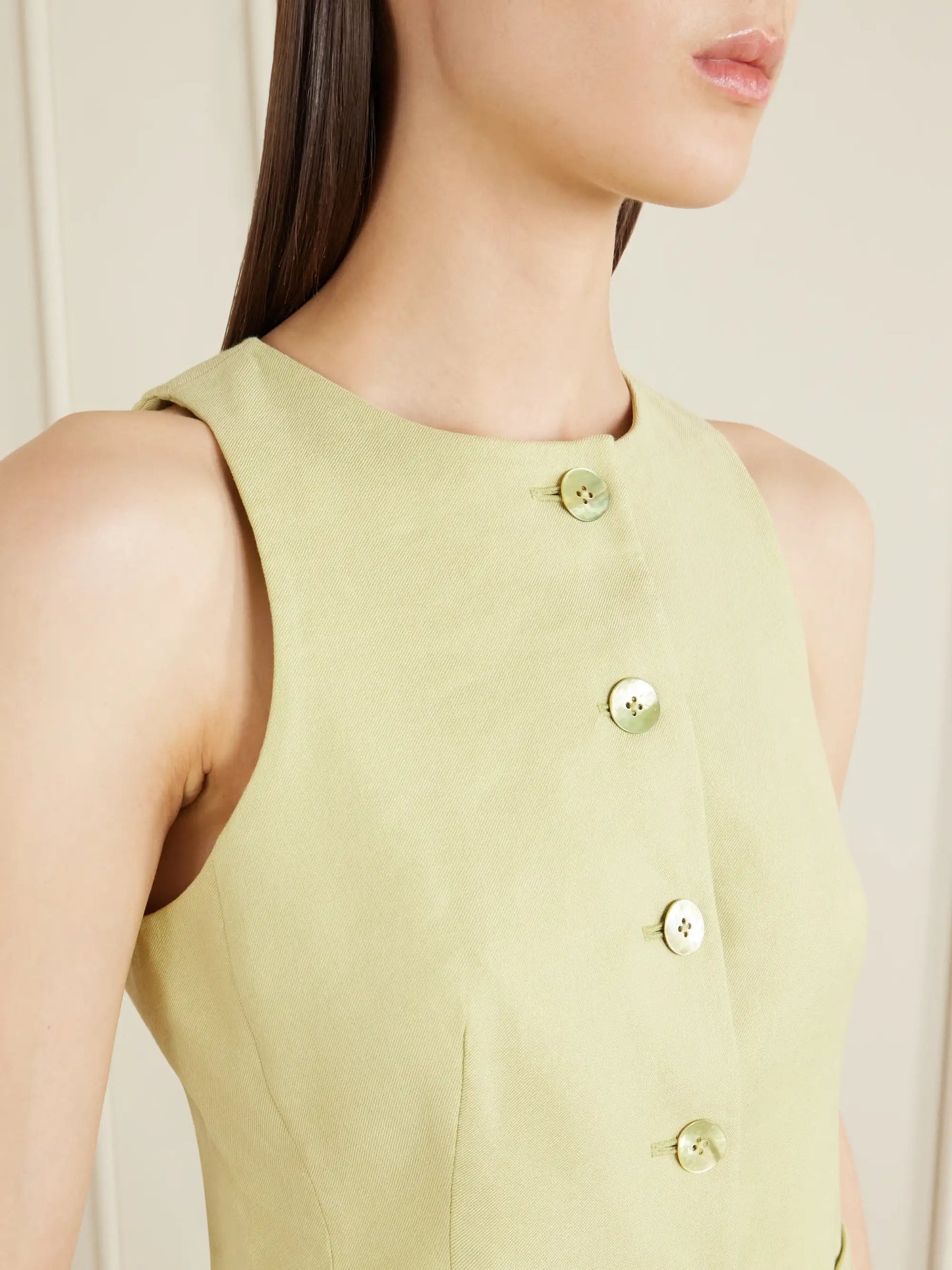 Hartwell Linen-blend Twill Vest