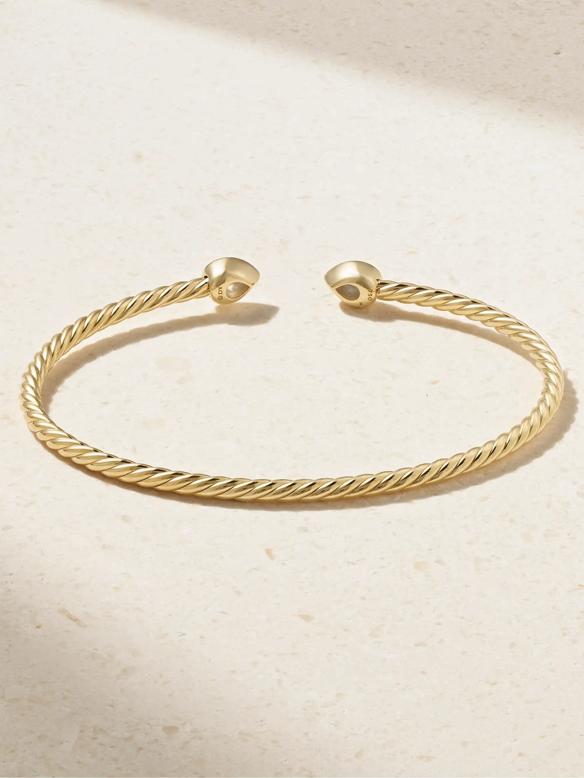 Petite Modern Renaissance Cablespira 18-karat Gold Diamond Cuff