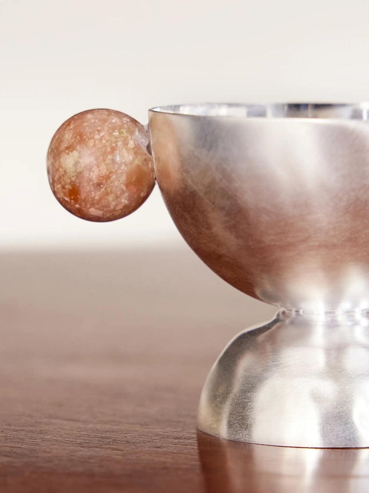 Natalia Criado Silver-plated And Stone Egg Cup