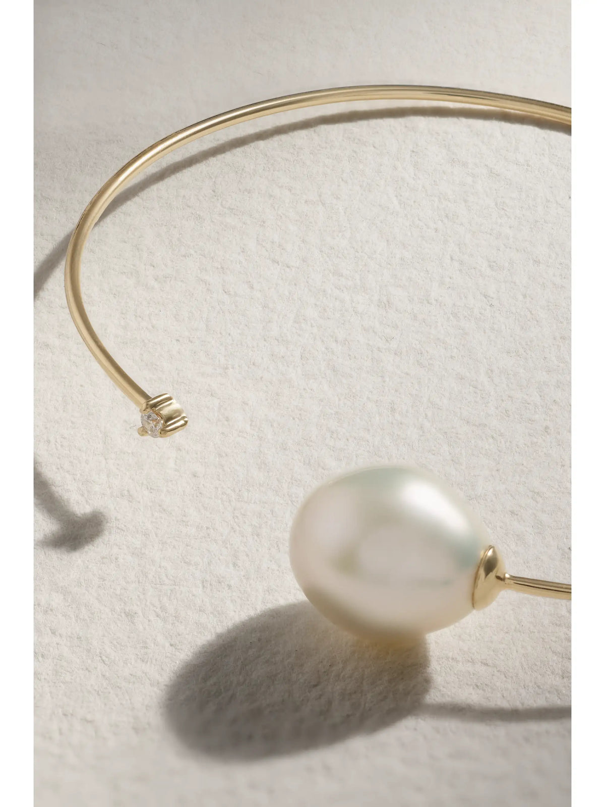 14-karat Gold, Pearl And Diamond Cuff