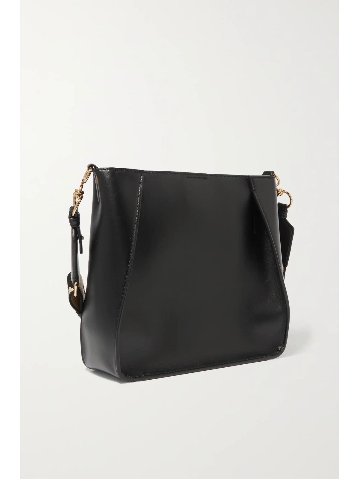 Perforated Vegetarian Leather Shoulder Bag