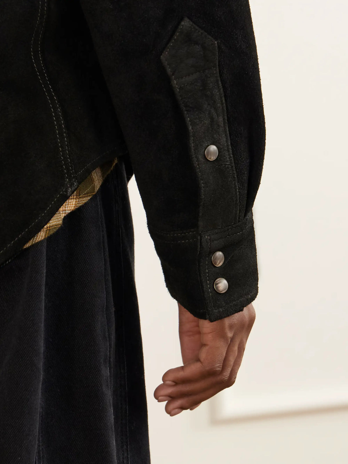 RRL Willett Paneled Suede Jacket