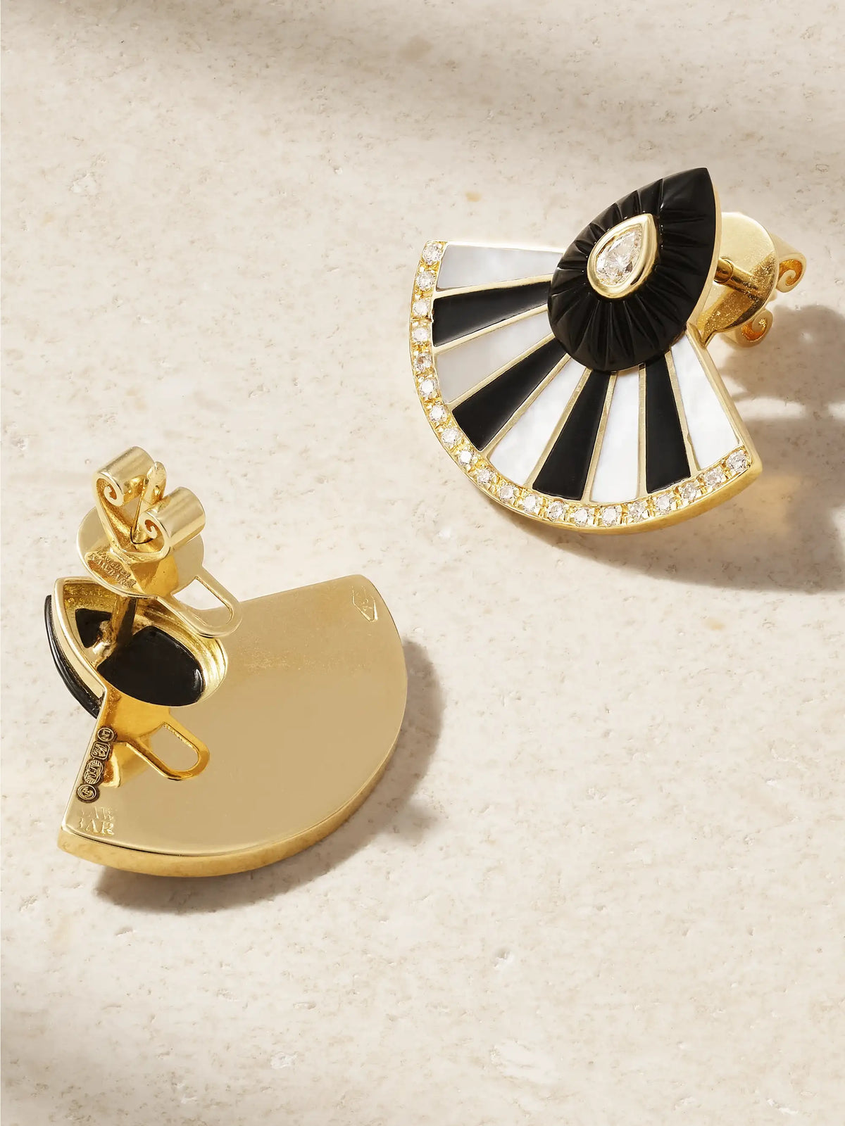 Bond Street Fan Mini 18-karat Gold Multi-stone Earrings