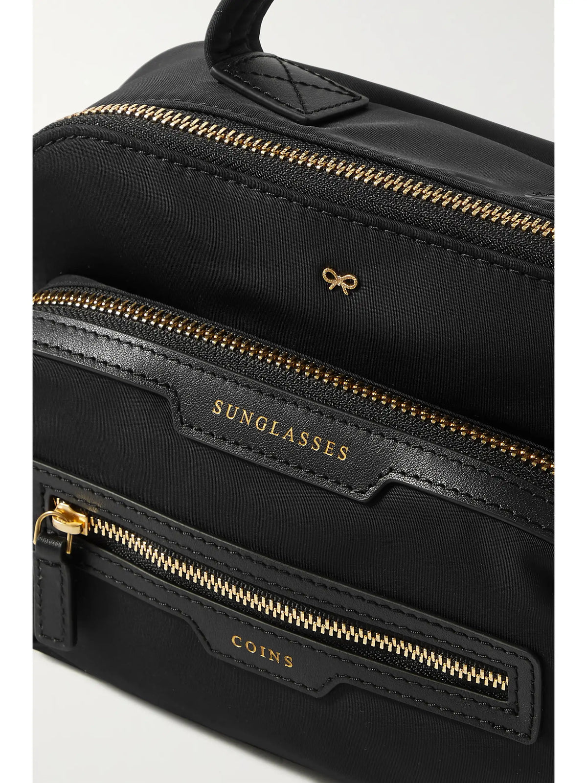 + Net Sustain Leather-trimmed Recycled Shell Shoulder Bag