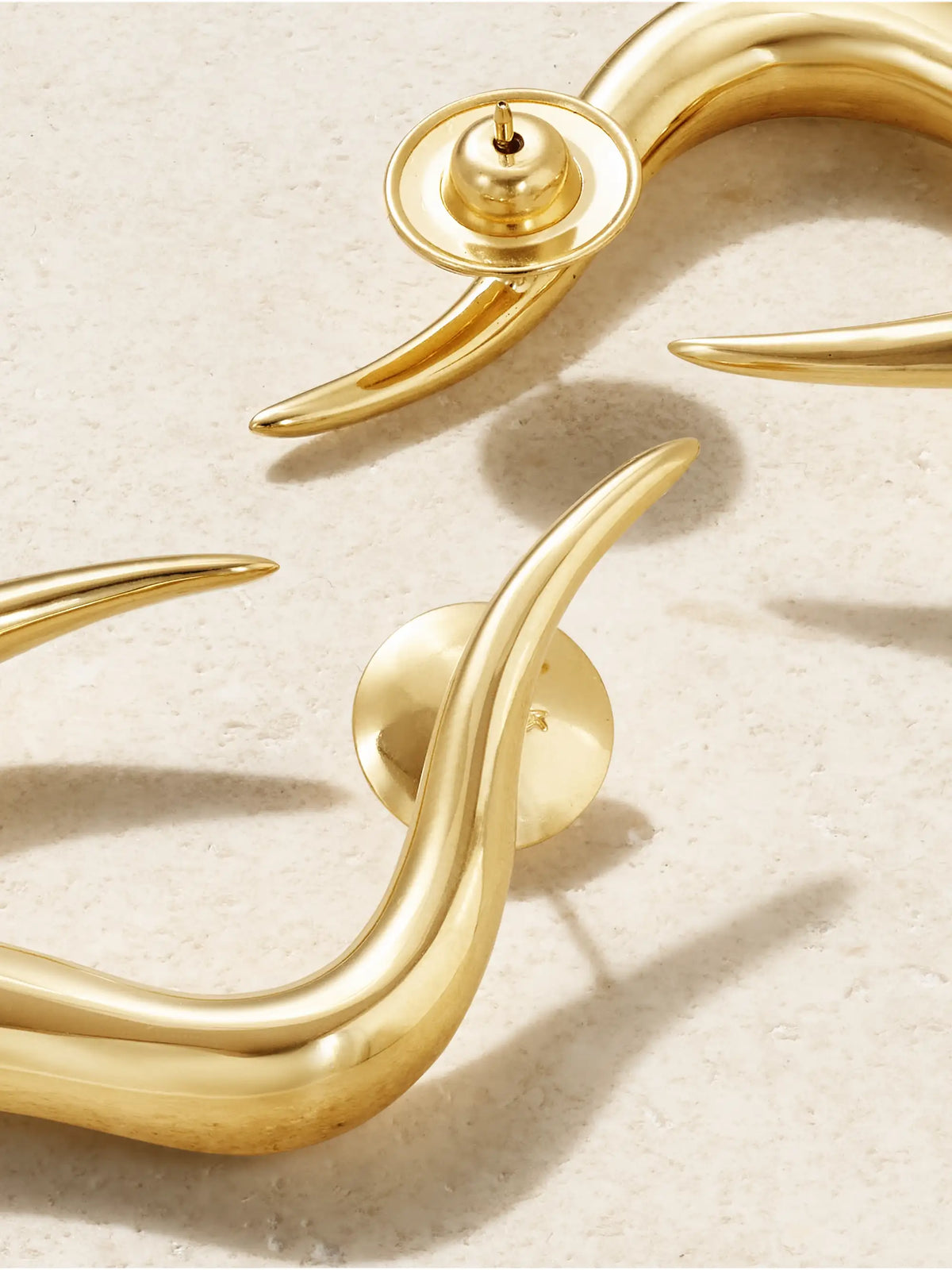Bold Stream 18-karat Gold Earrings