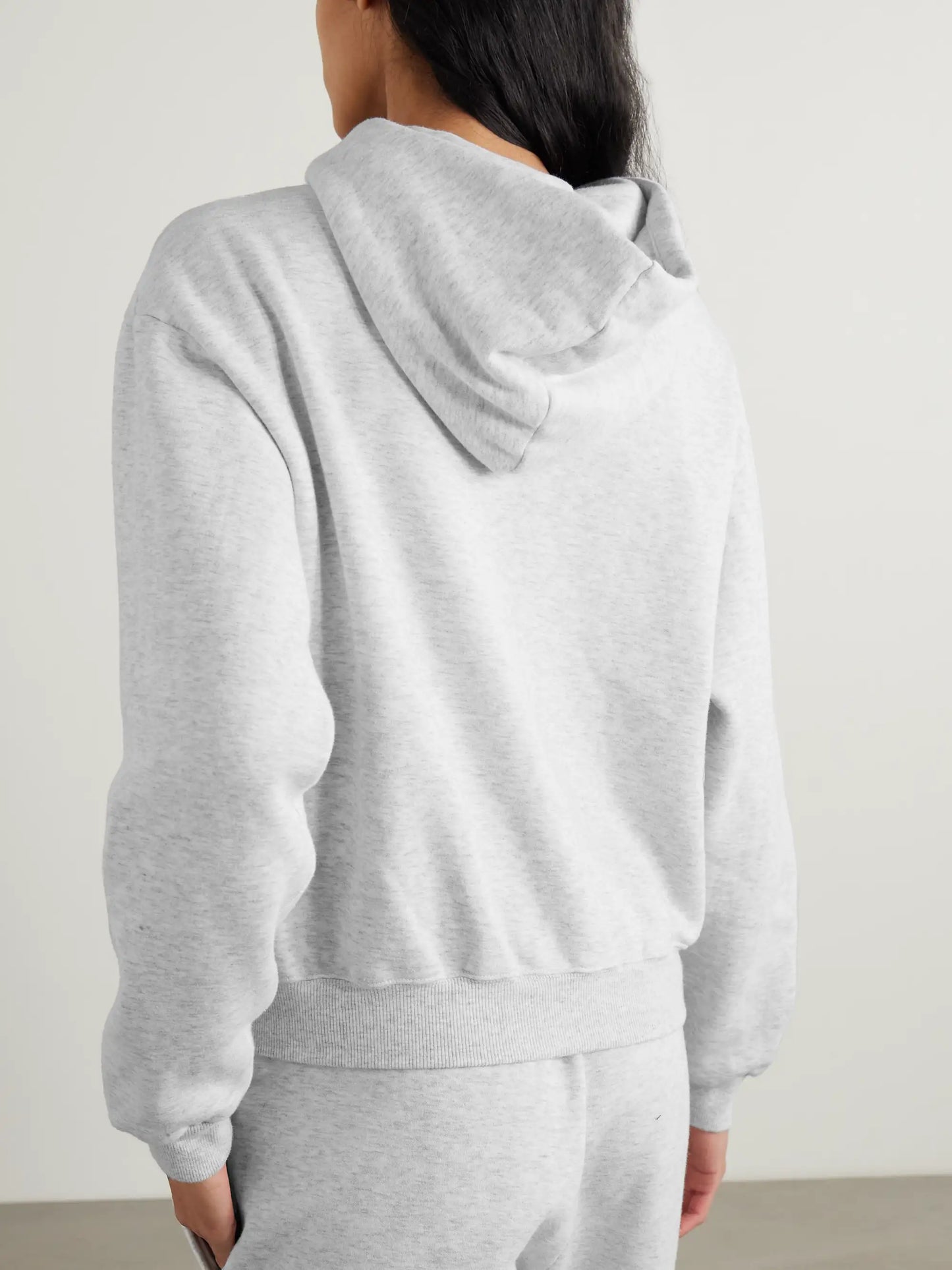 Classic Zip Up Hoodie - Light Heather Grey