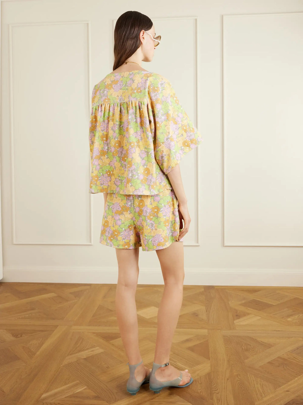 Flower-print Cotton Tunic