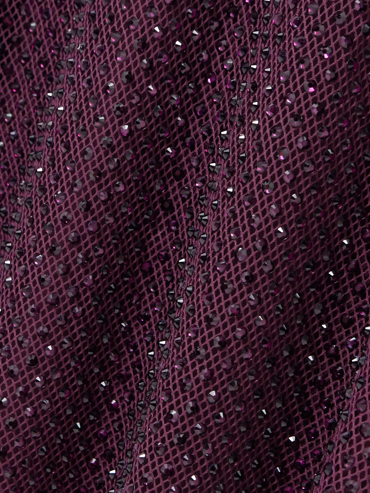 Self-Portrait Crystal-embellished Fishnet Turtleneck Midi Dress