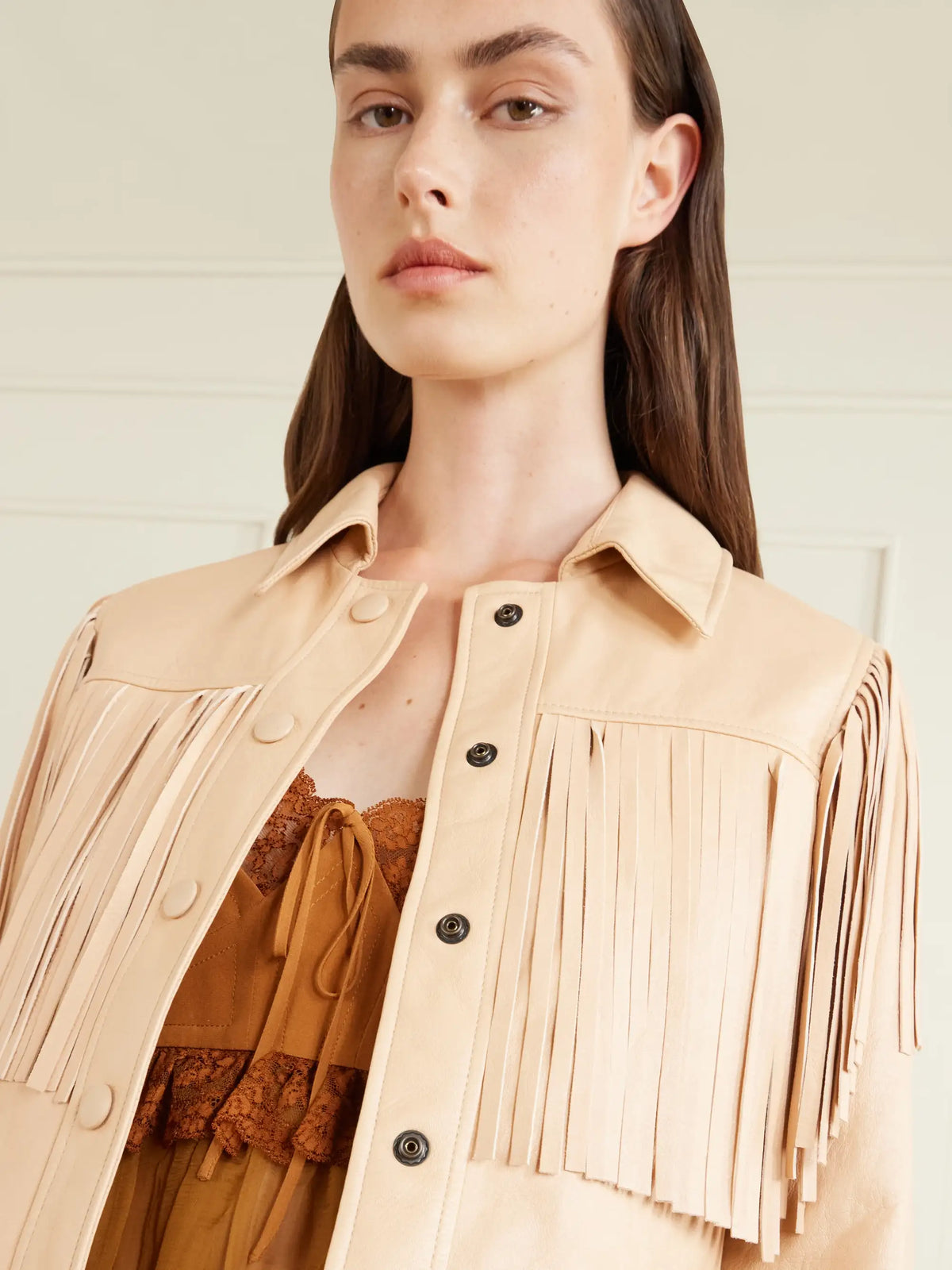 Fringed Leather Jacket