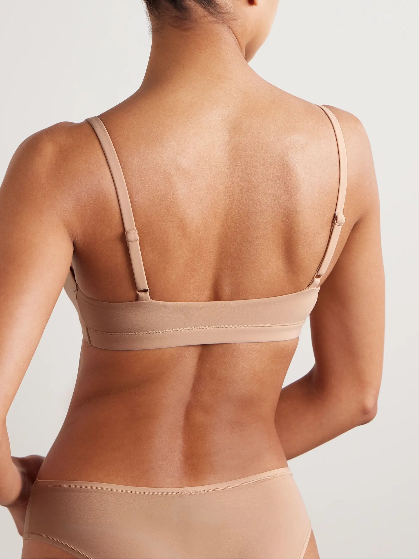 Fits Everybody Scoop Neck Bralette - Clay
