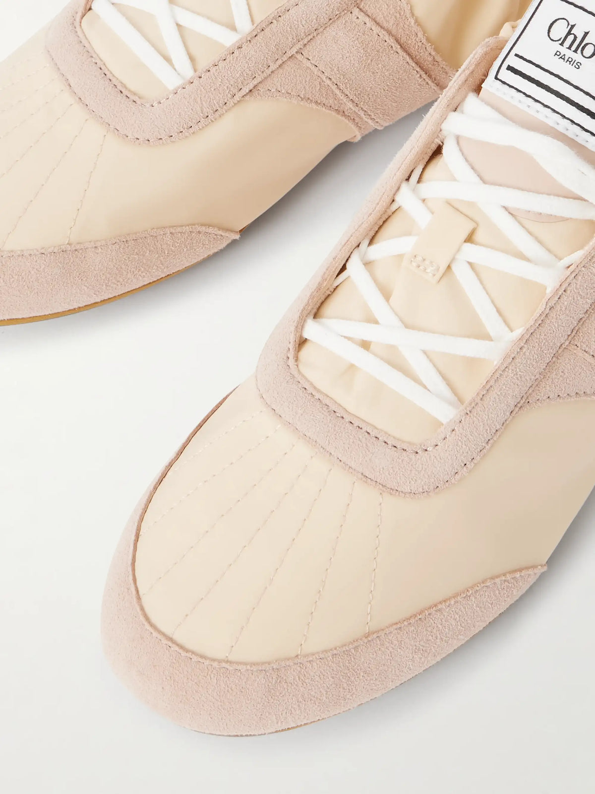 Kick Suede-trimmed Shell Sneakers