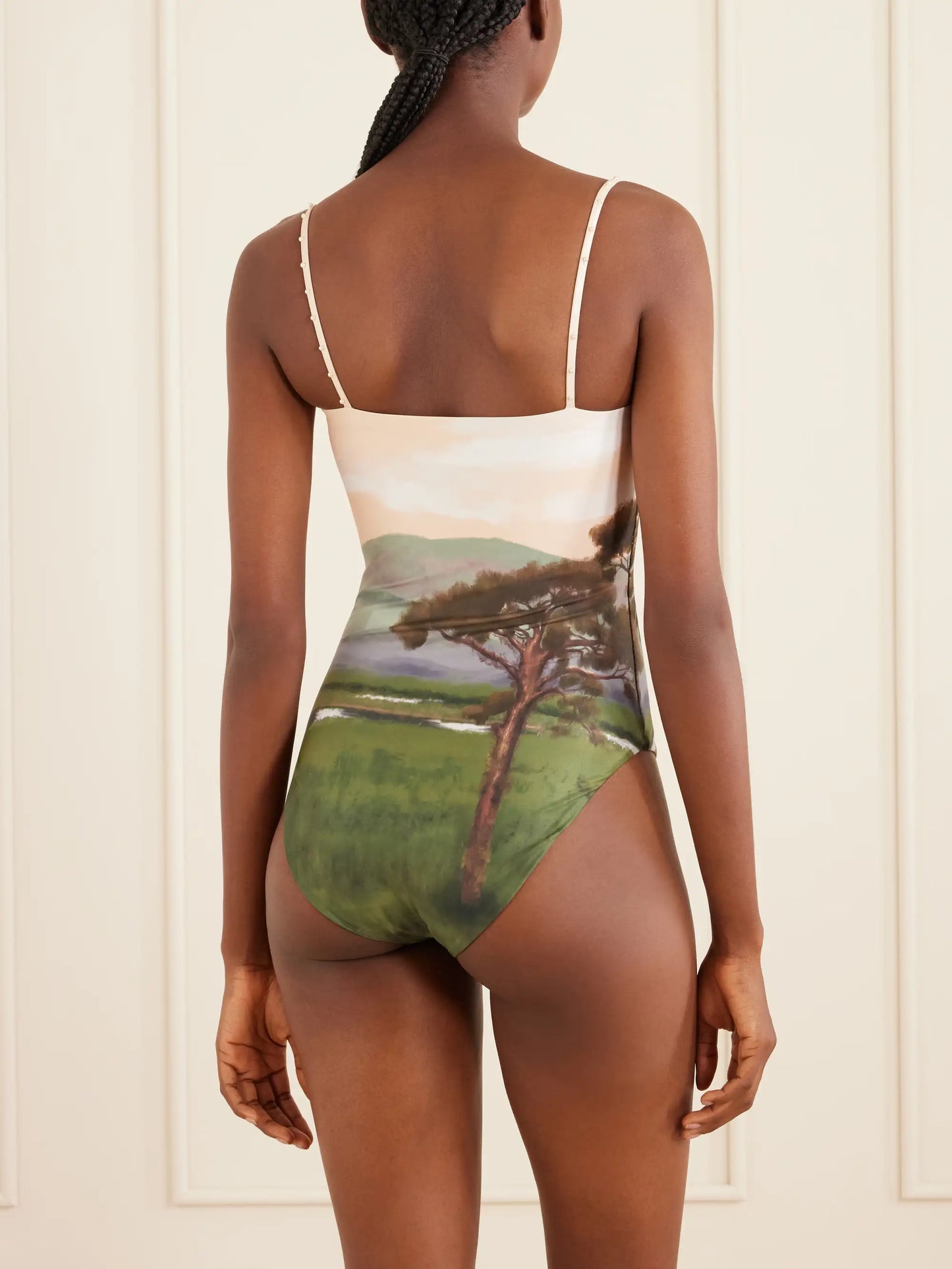 Durazno Paraiso Embellished Printed Stretch Recycled Swimsuit