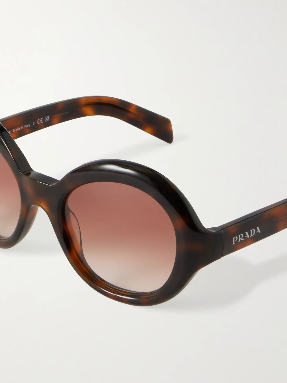 Prada Eyewear Round-frame Acetate Sunglasses