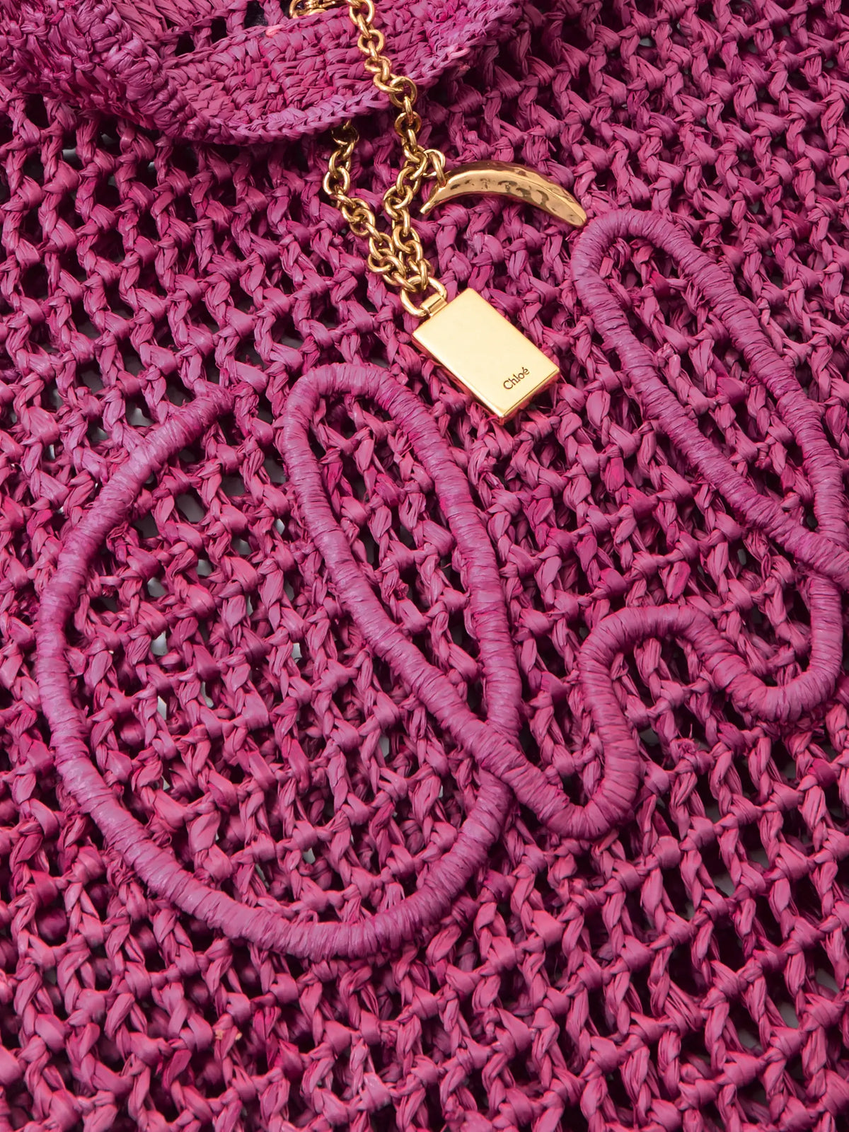 Summer Banana Embellished Crocheted Raffia Tote