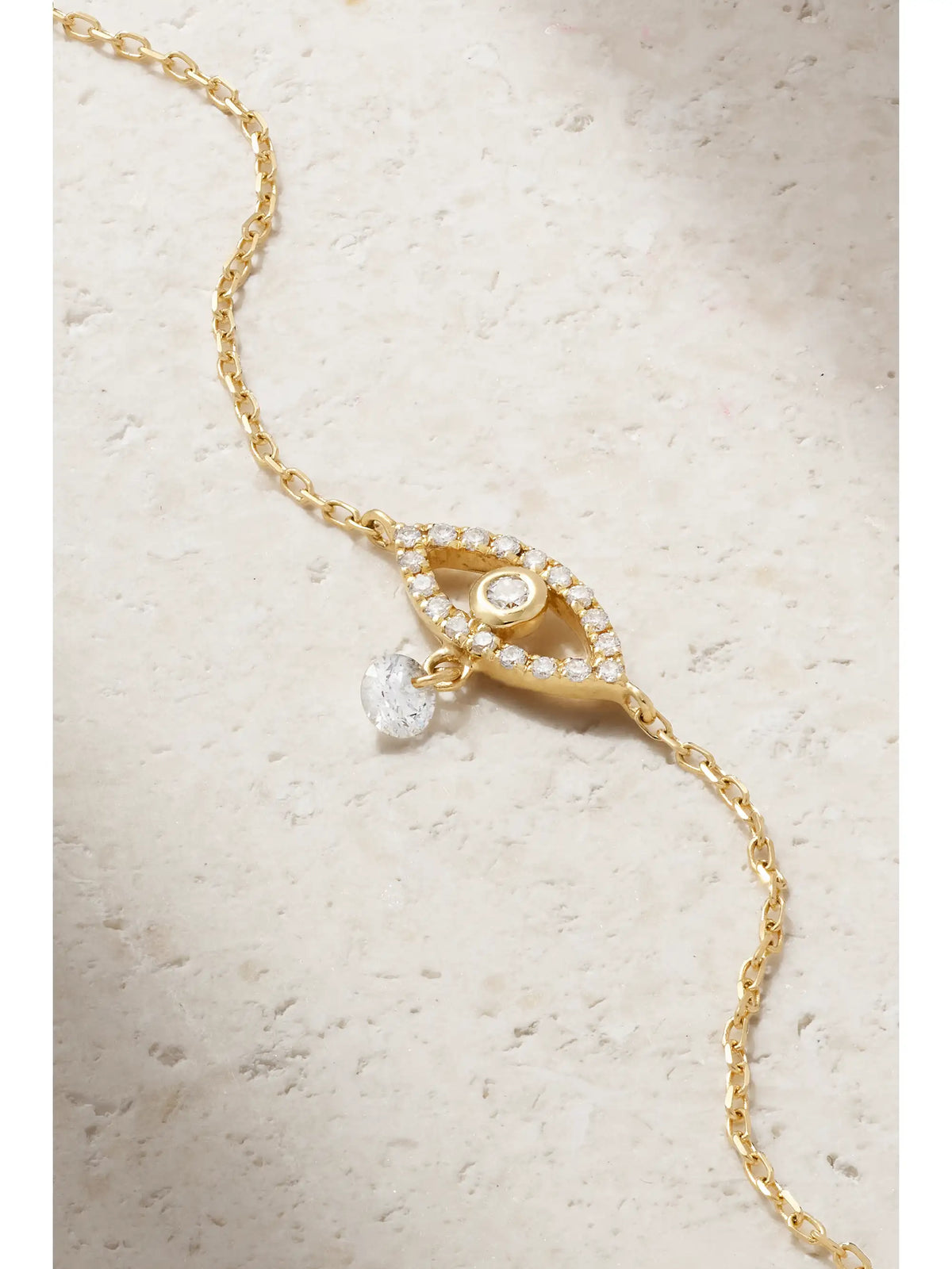 Evil Eye 18-karat Gold Diamond Bracelet