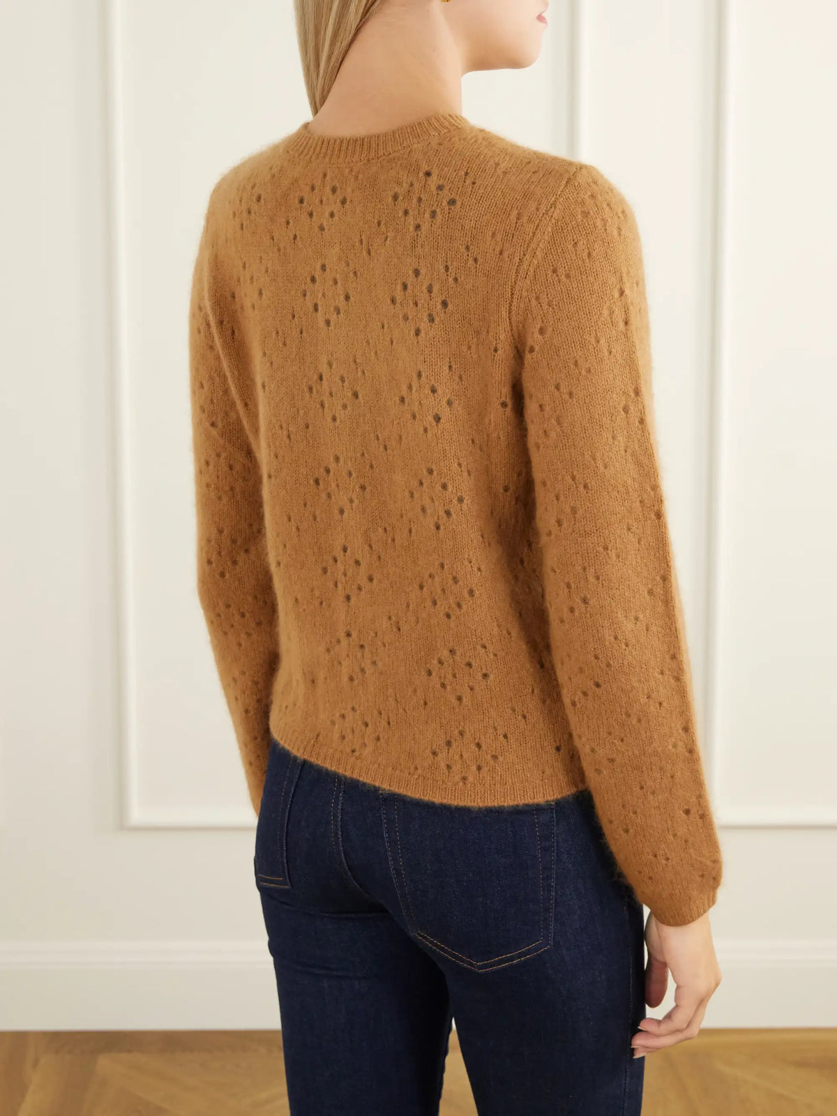 FRAME The Cashmere Airy Teddy Cardi Wool And Cashmere-blend Cardigan