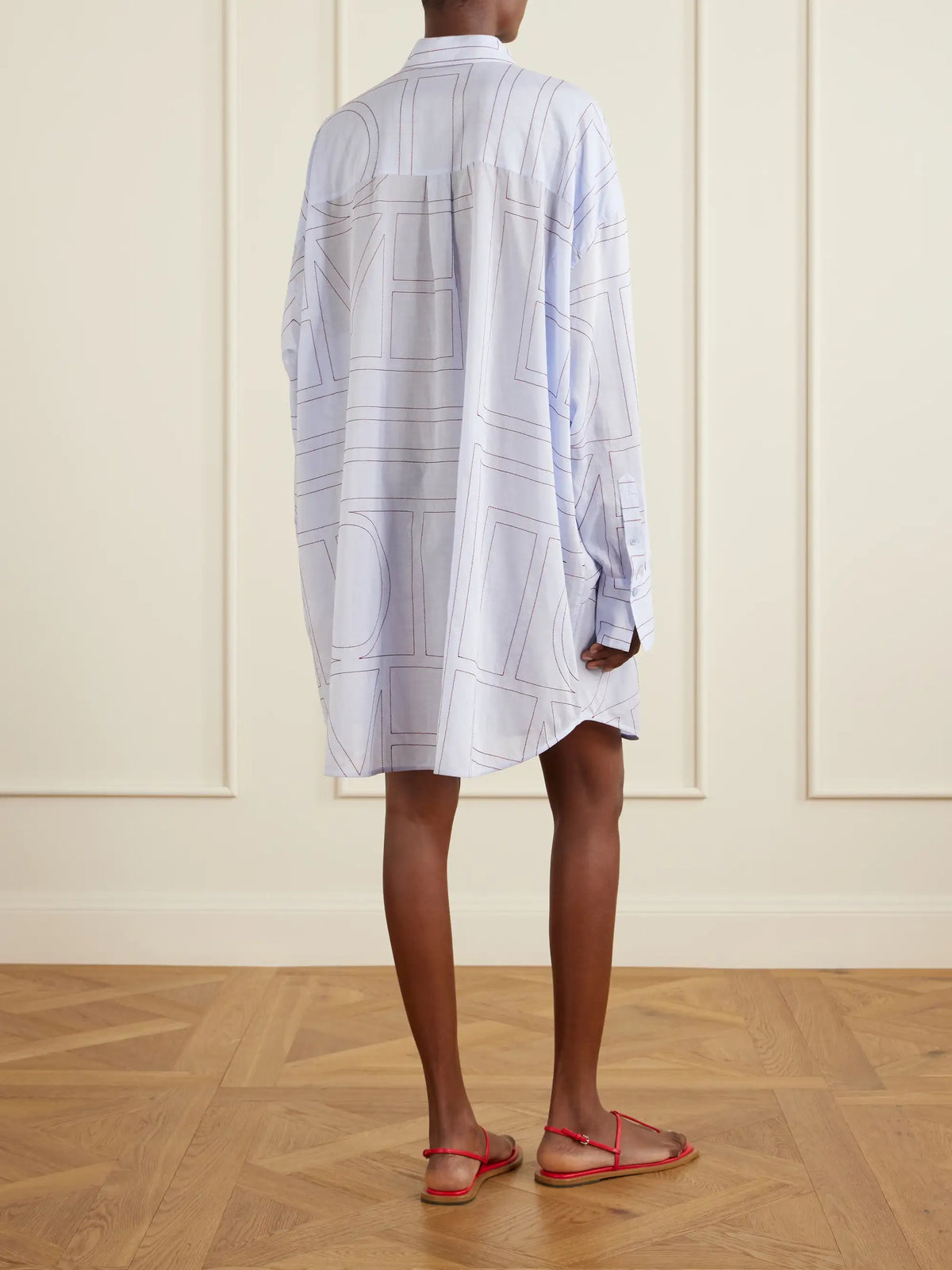 Embroidered Lyocell And Cotton-blend Shirt