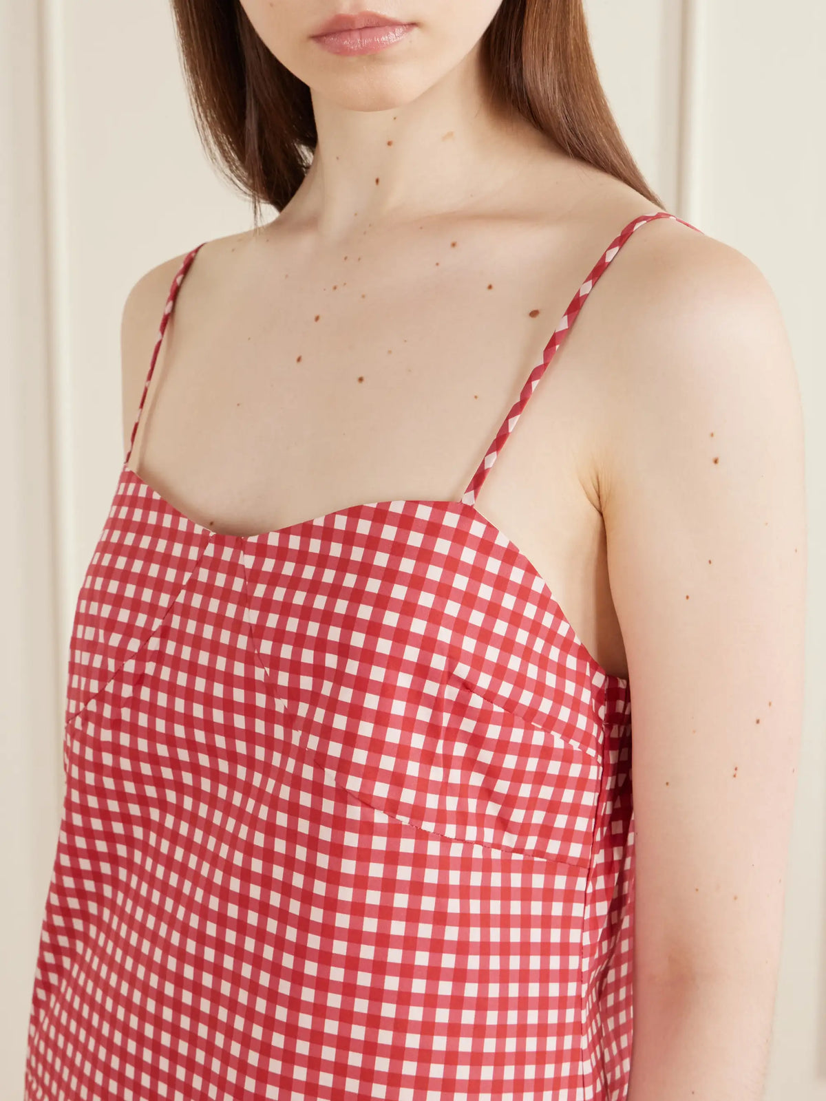 Posse Lindie Gingham Cotton Mini Dress