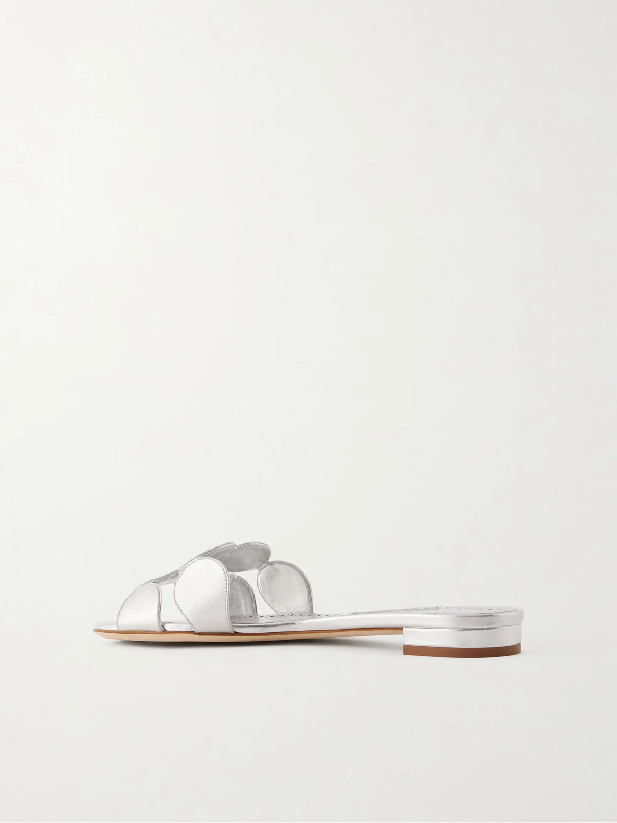 Haribalmu 10 Cutout Metallic-leather Slides