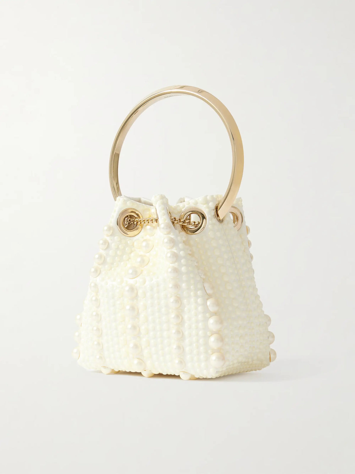 Bon Bon Micro Embellished Satin Bucket Bag