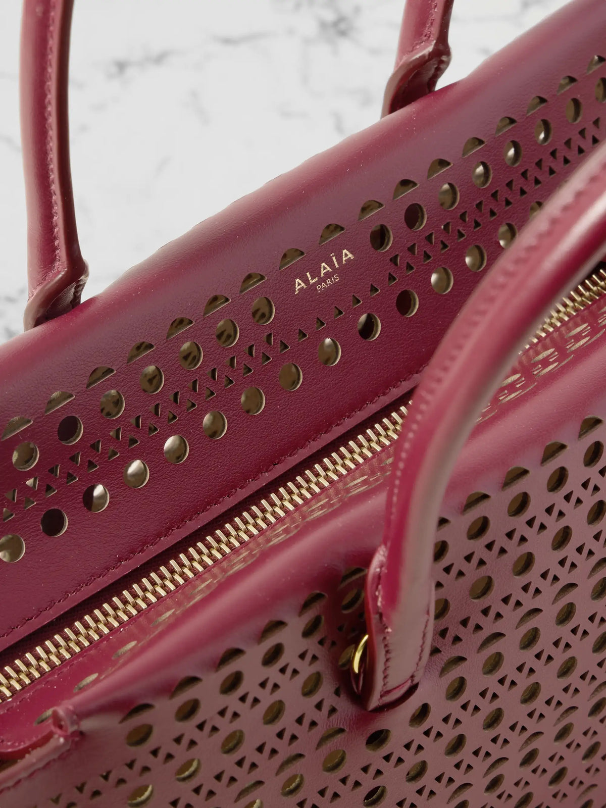 New Mina 20 Laser-cut Leather Tote