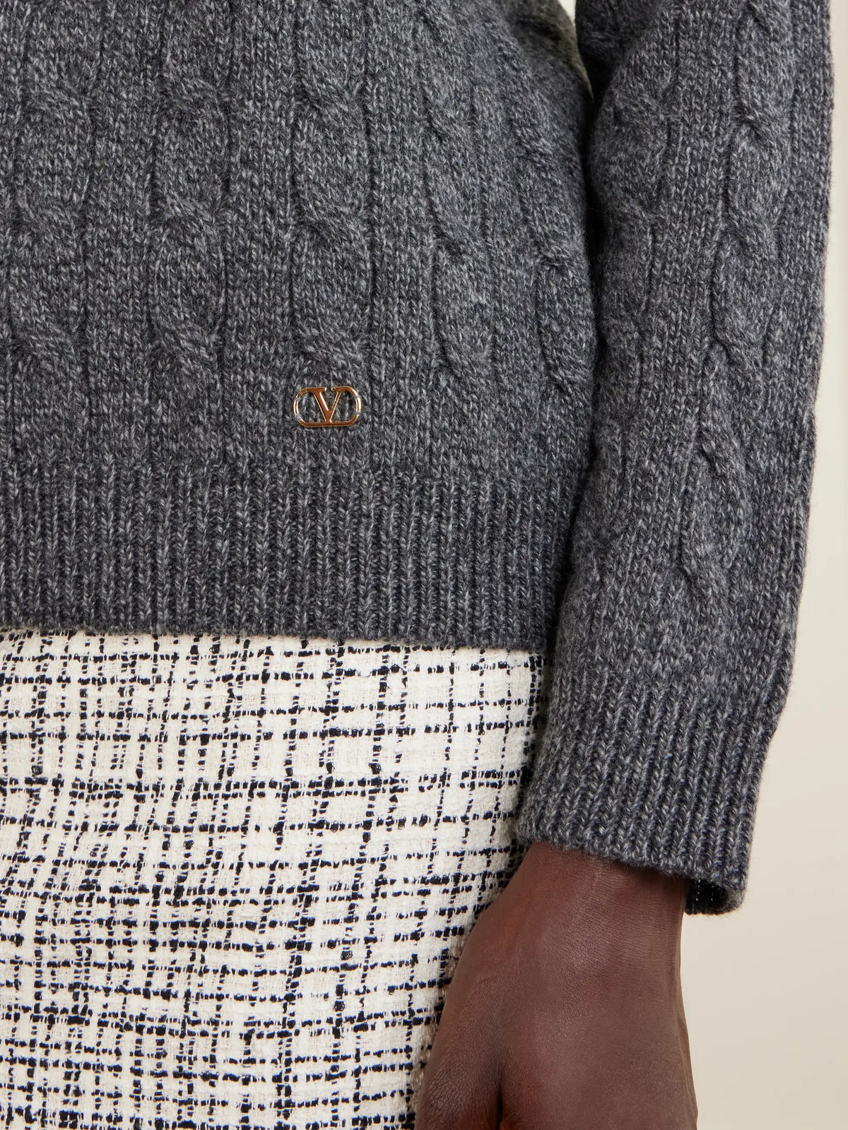Cable-knit Wool Sweater